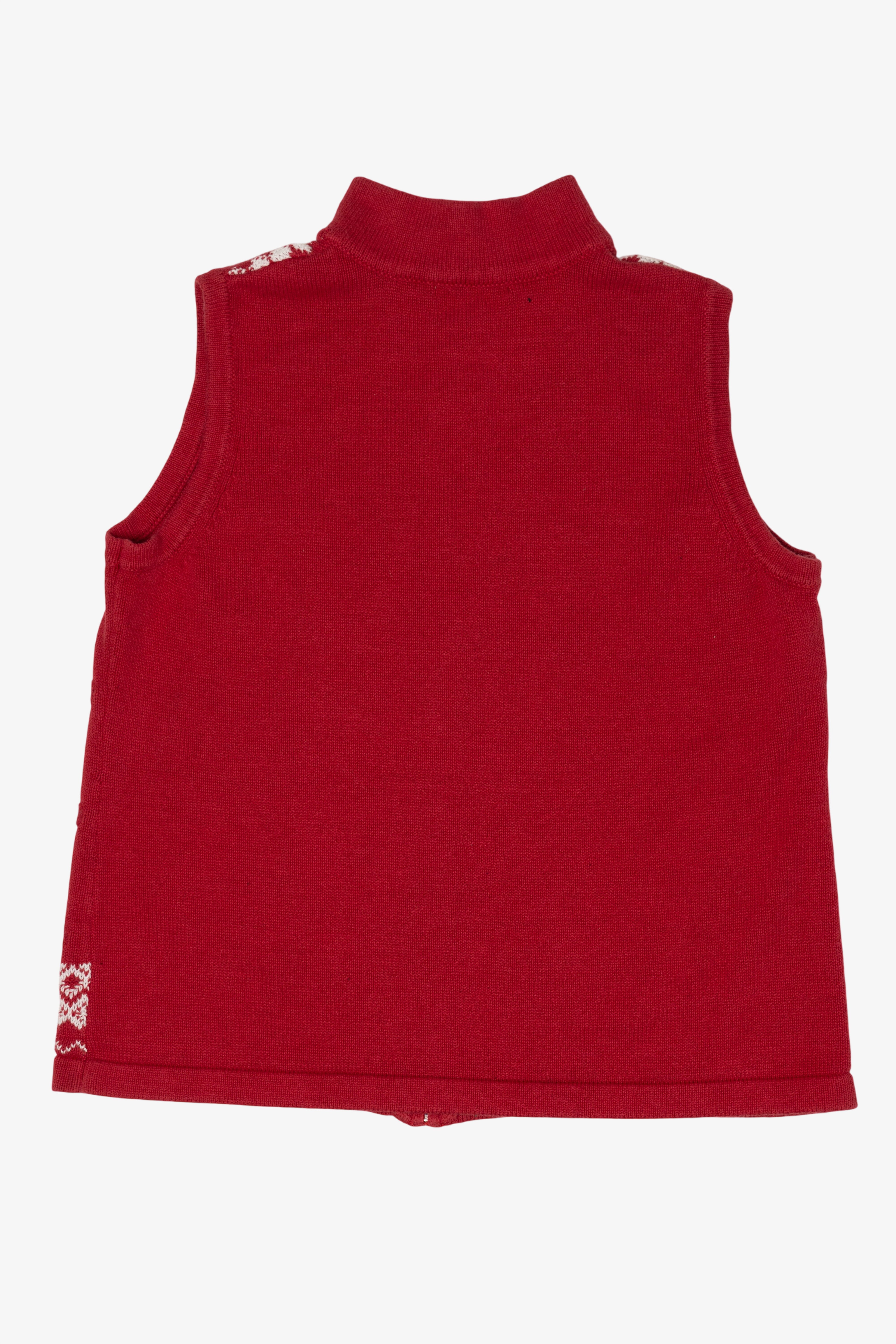 Vintage Red Christopher & Banks Snowmen Ugly Christmas Vest (2000s)