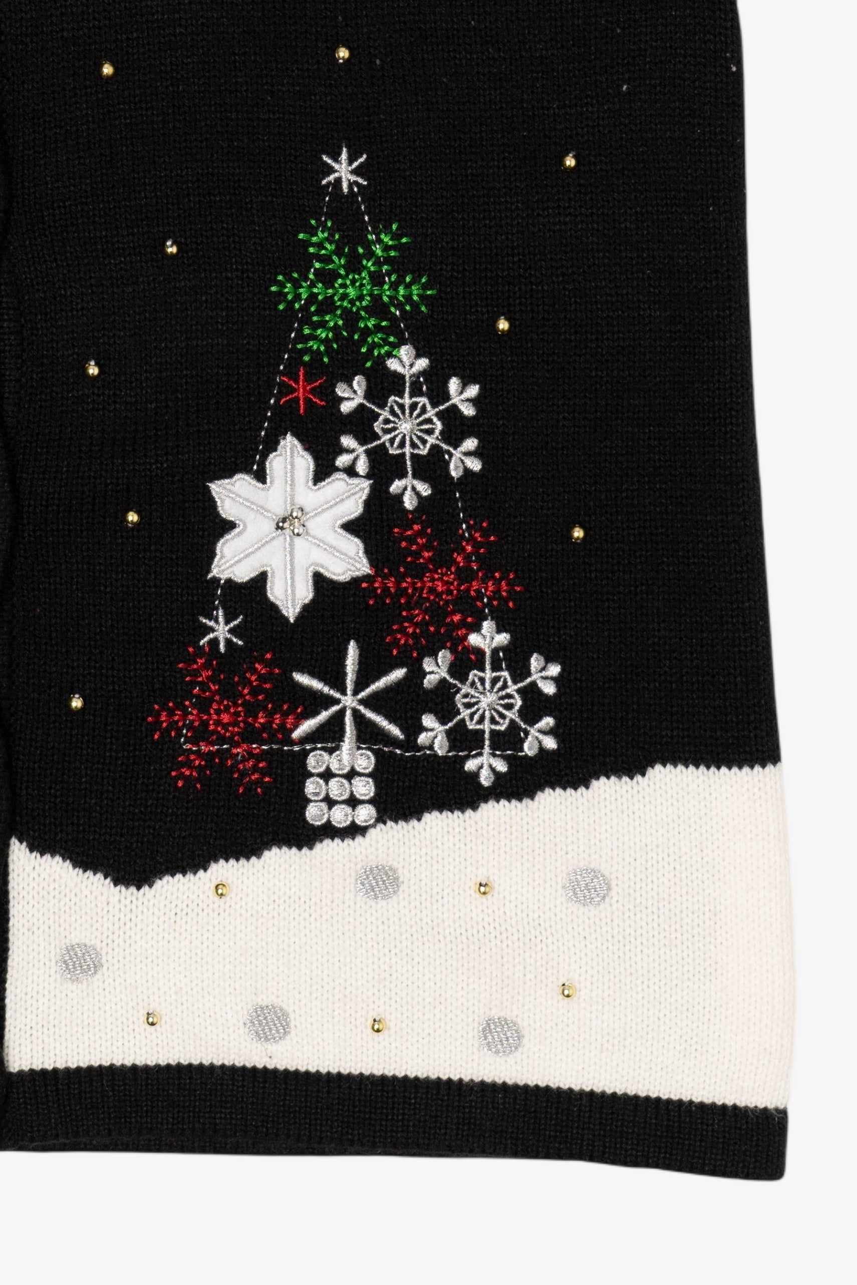 Vintage Black Reindeer Ugly Christmas Vest (2000s)