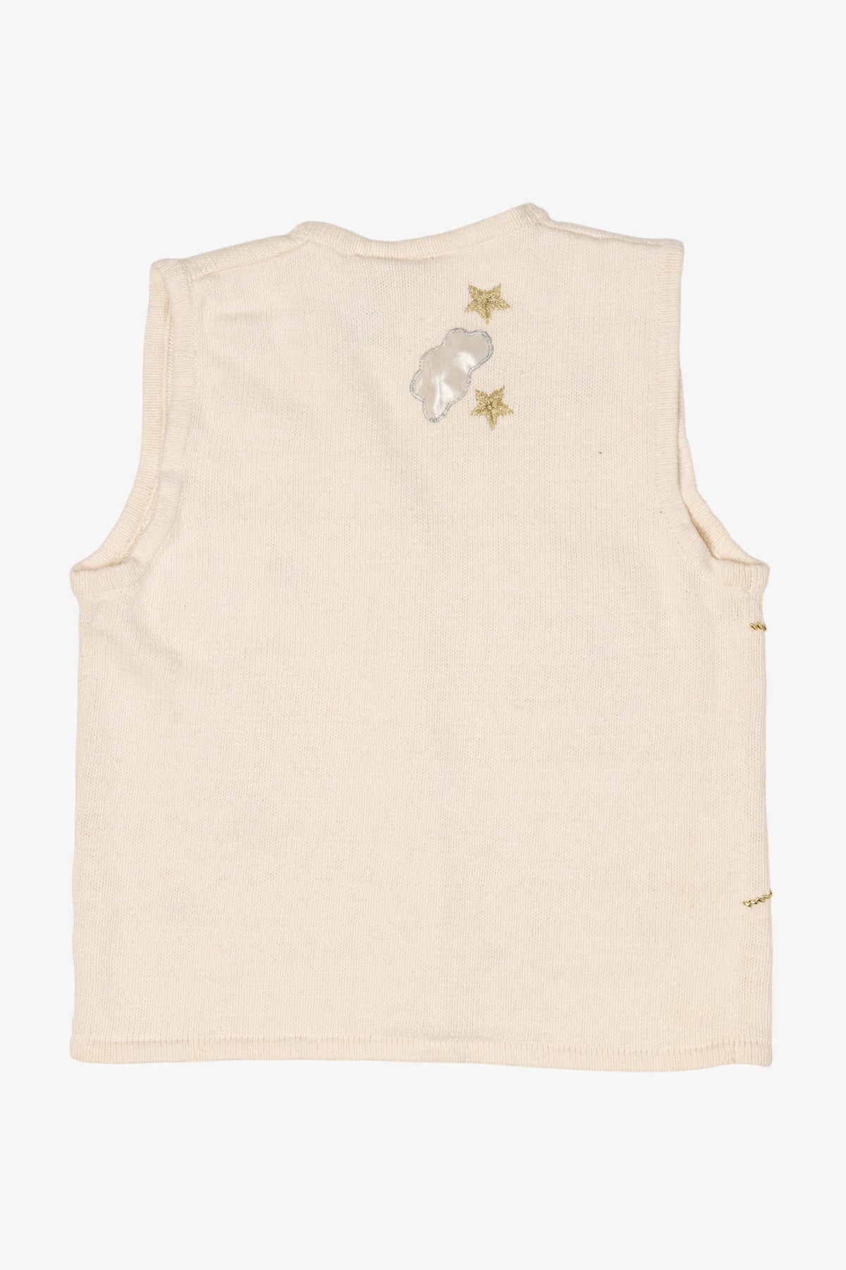 Vintage White Bobbie Brooks Angels Ugly Christmas Vest (1990s)