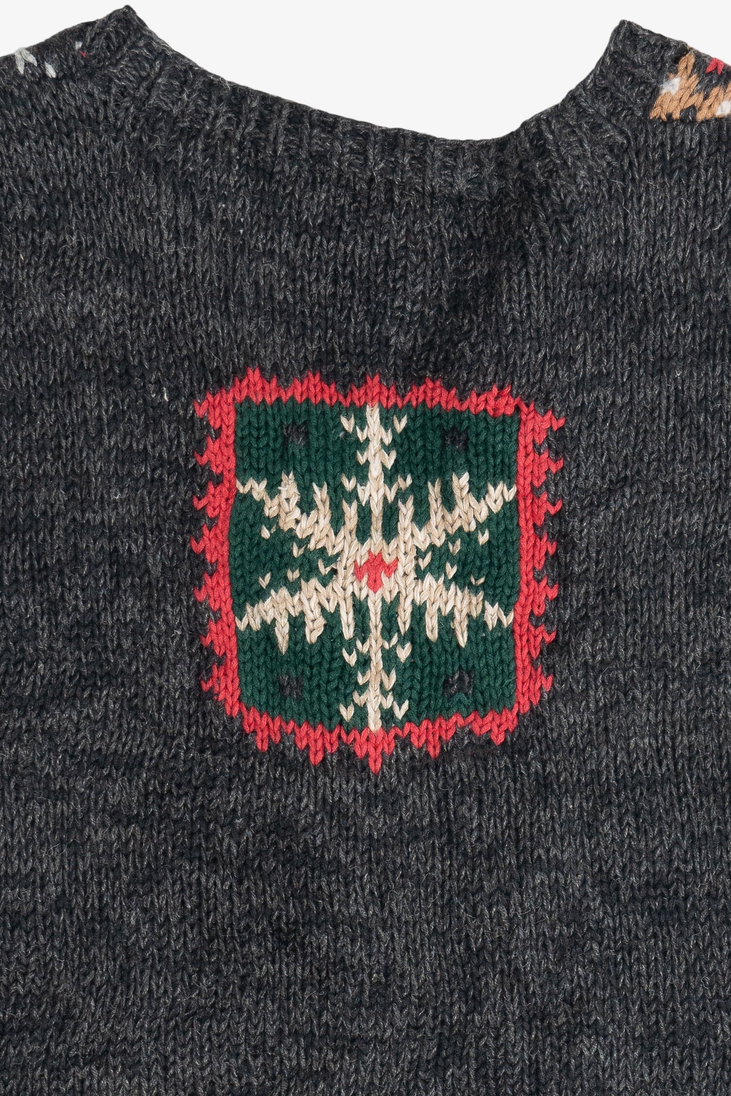 Vintage Eagle's Eye Santa & His Sleigh Ugly Christmas Vest (1990s)