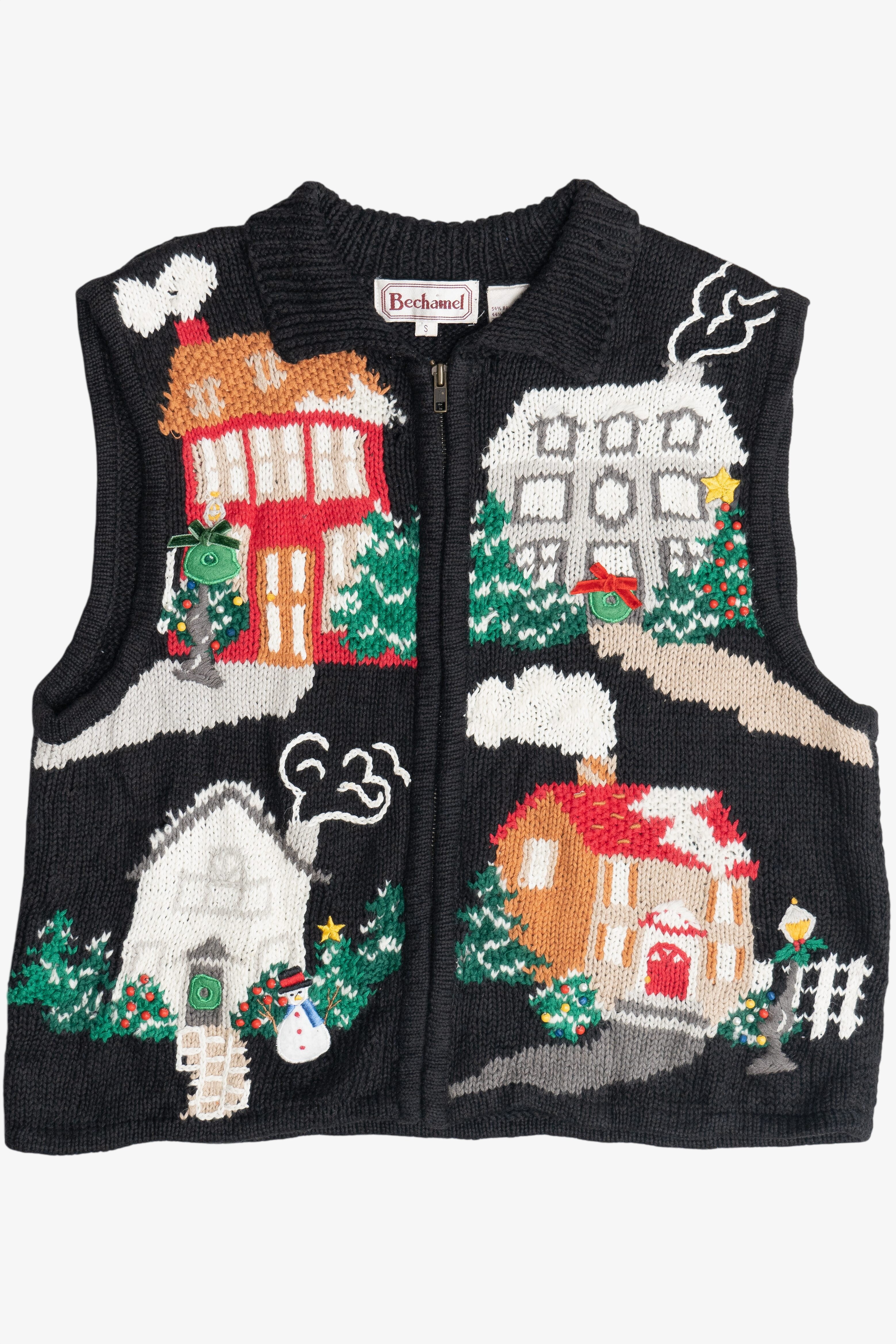 Vintage Bechamel Holiday Homes Ugly Christmas Sweater (1990s)