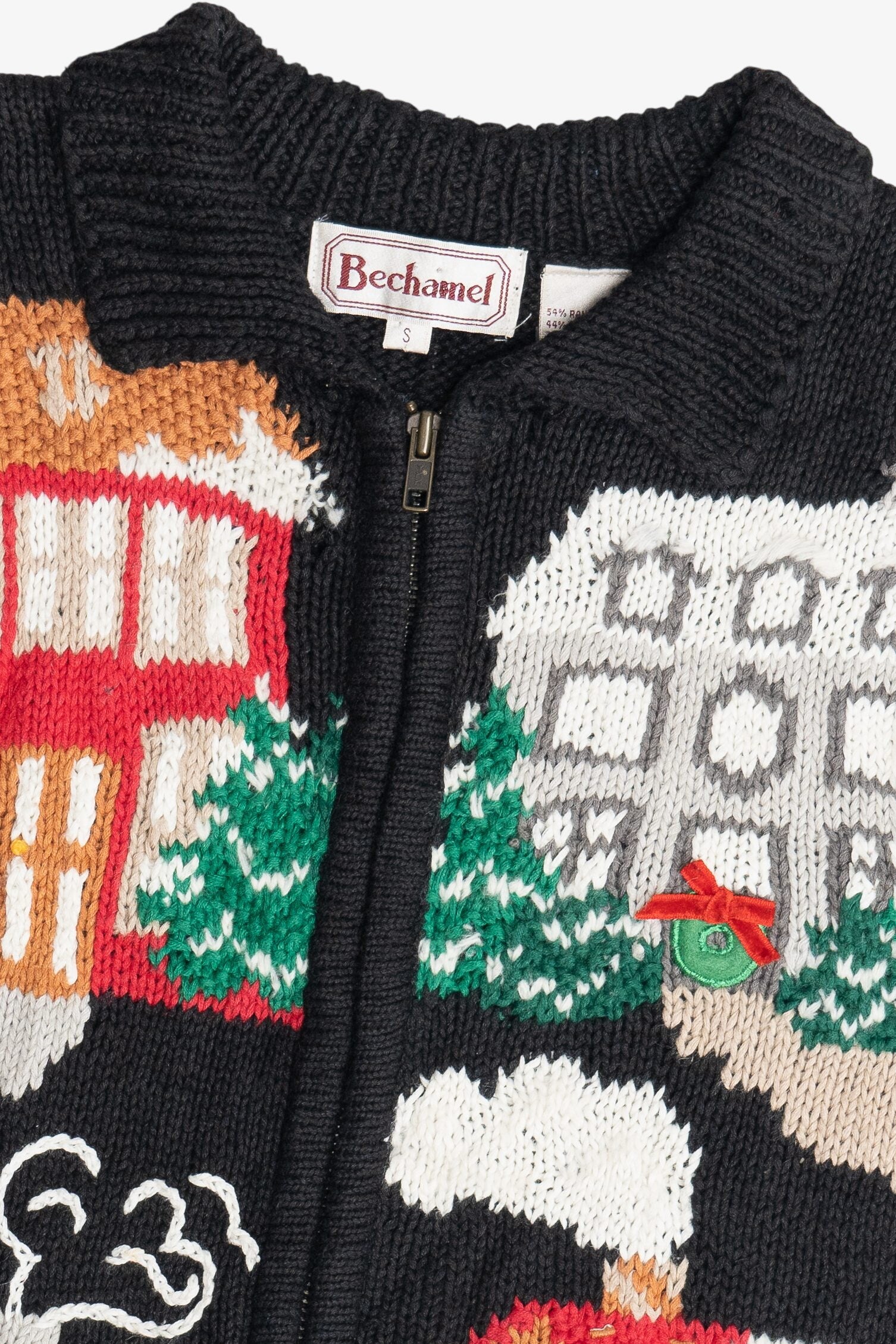 Vintage Bechamel Holiday Homes Ugly Christmas Sweater (1990s)