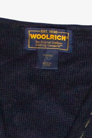 Vintage Hand Stitched Snowman Woolrich Zip Up Ugly Christmas Vest (2000s)
