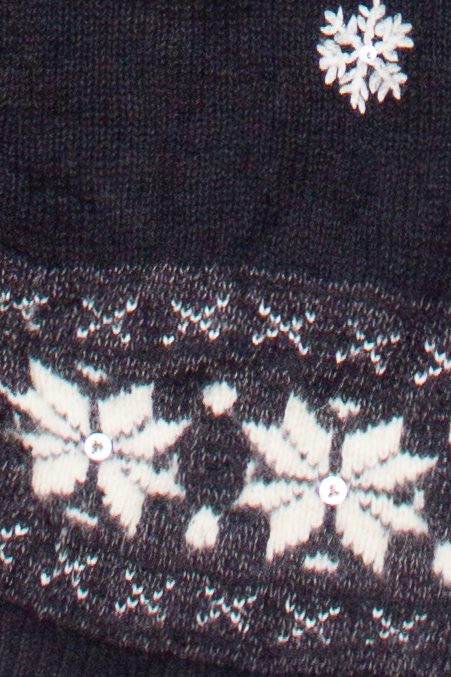 Vintage Sequin Snowflakes Ugly Christmas Vest (2000s)