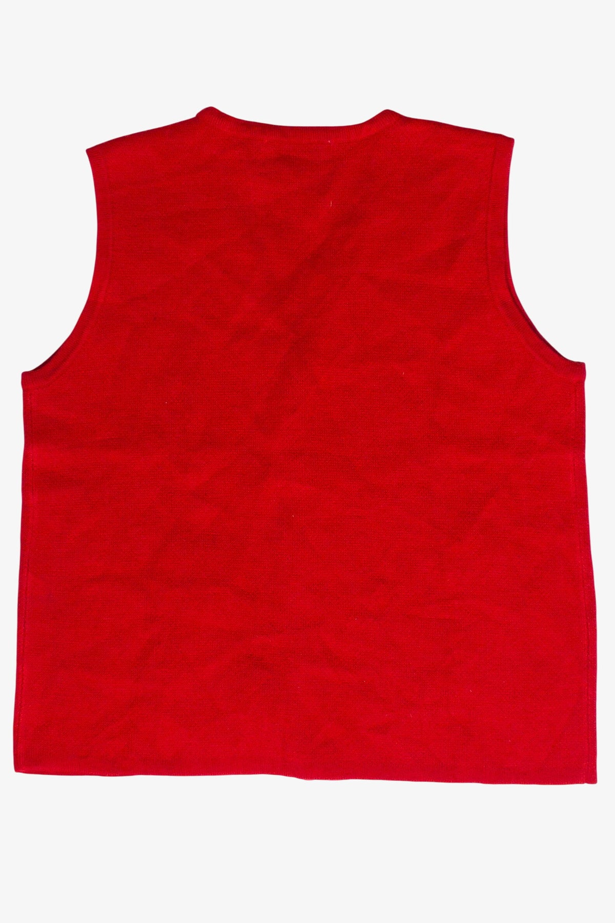 Vintage Snowmen & Birds Ugly Christmas Vest