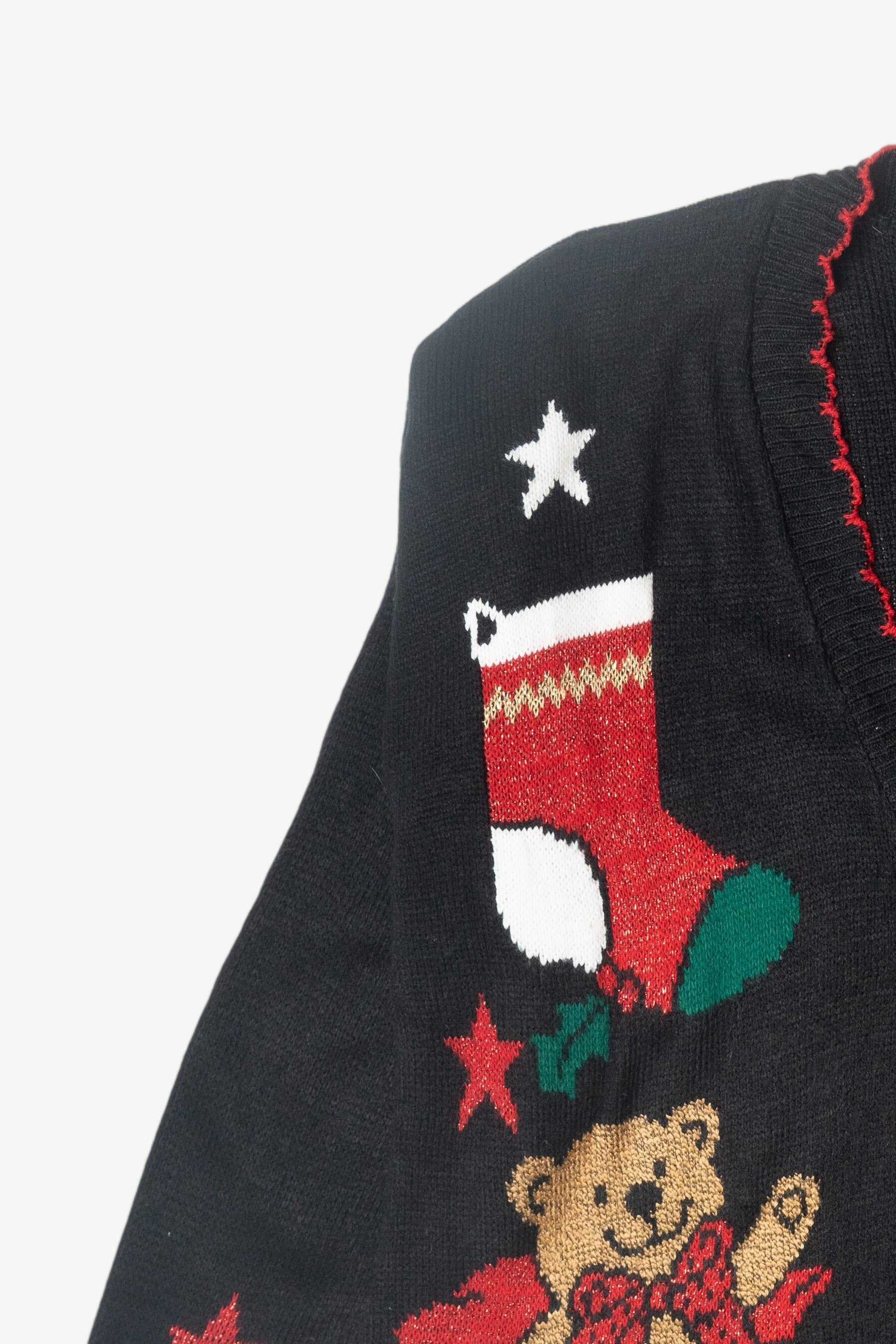 Vintage Bears Button Ugly Christmas Cardigan (1980s)