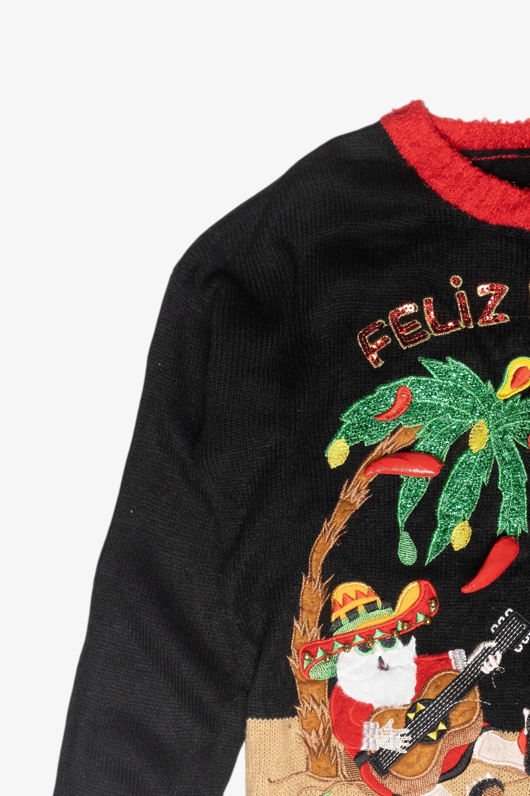Feliz Navidad Ugly Vintage Christmas Pullover (2010s)