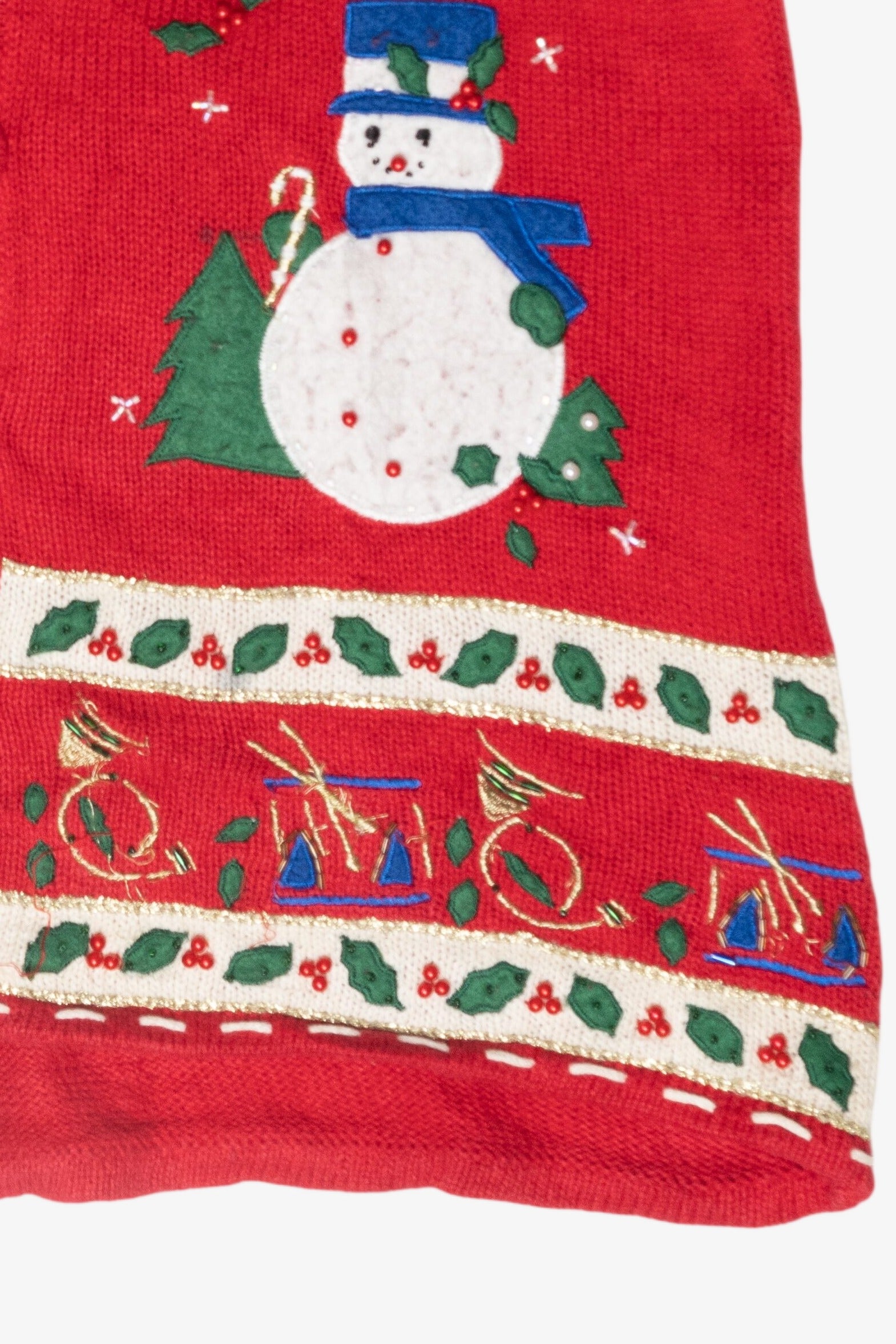 Snowmen Vintage Ugly Christmas Vest (1990s)