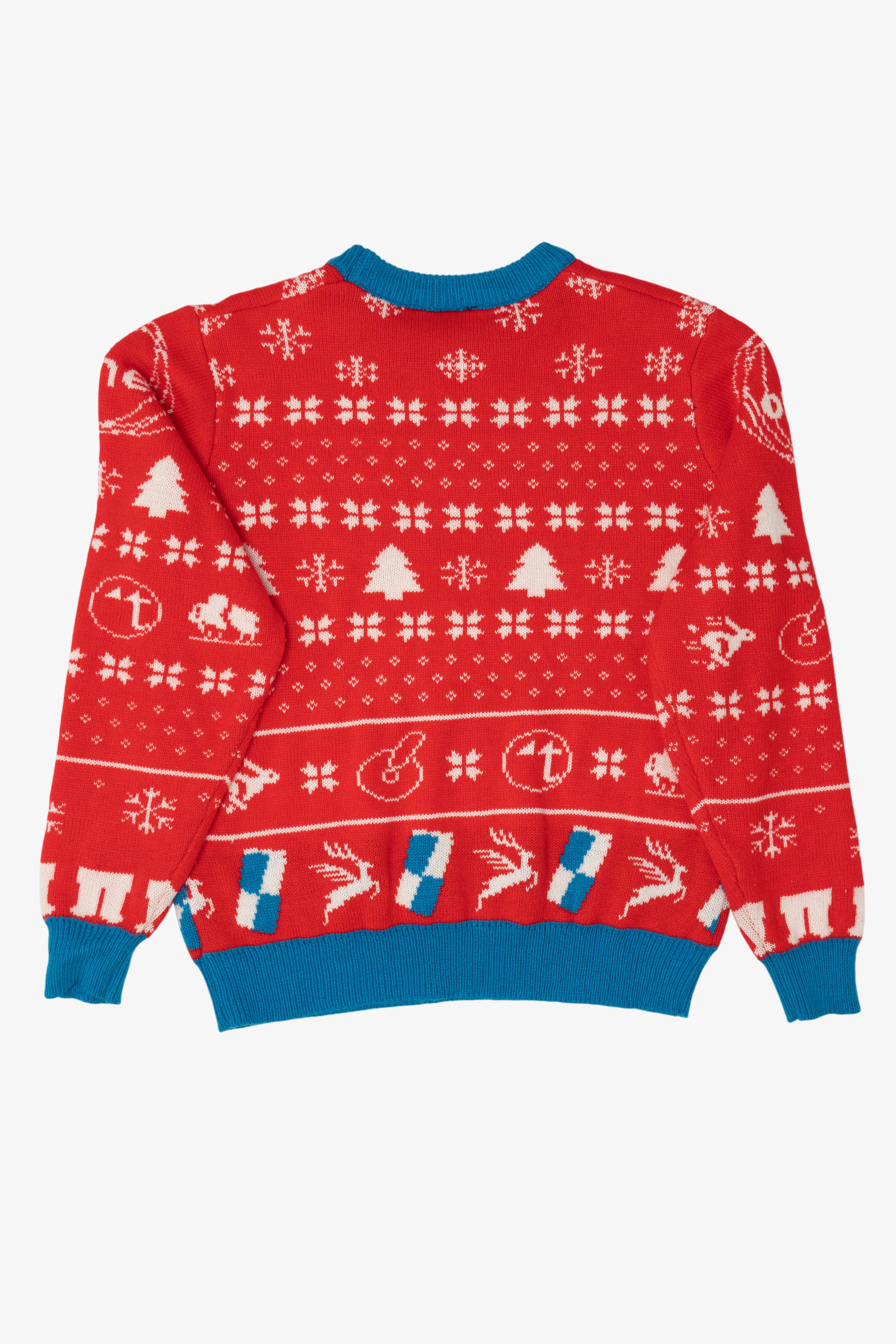 Red Tri Star Energy Ugly Christmas Pullover (2010s)
