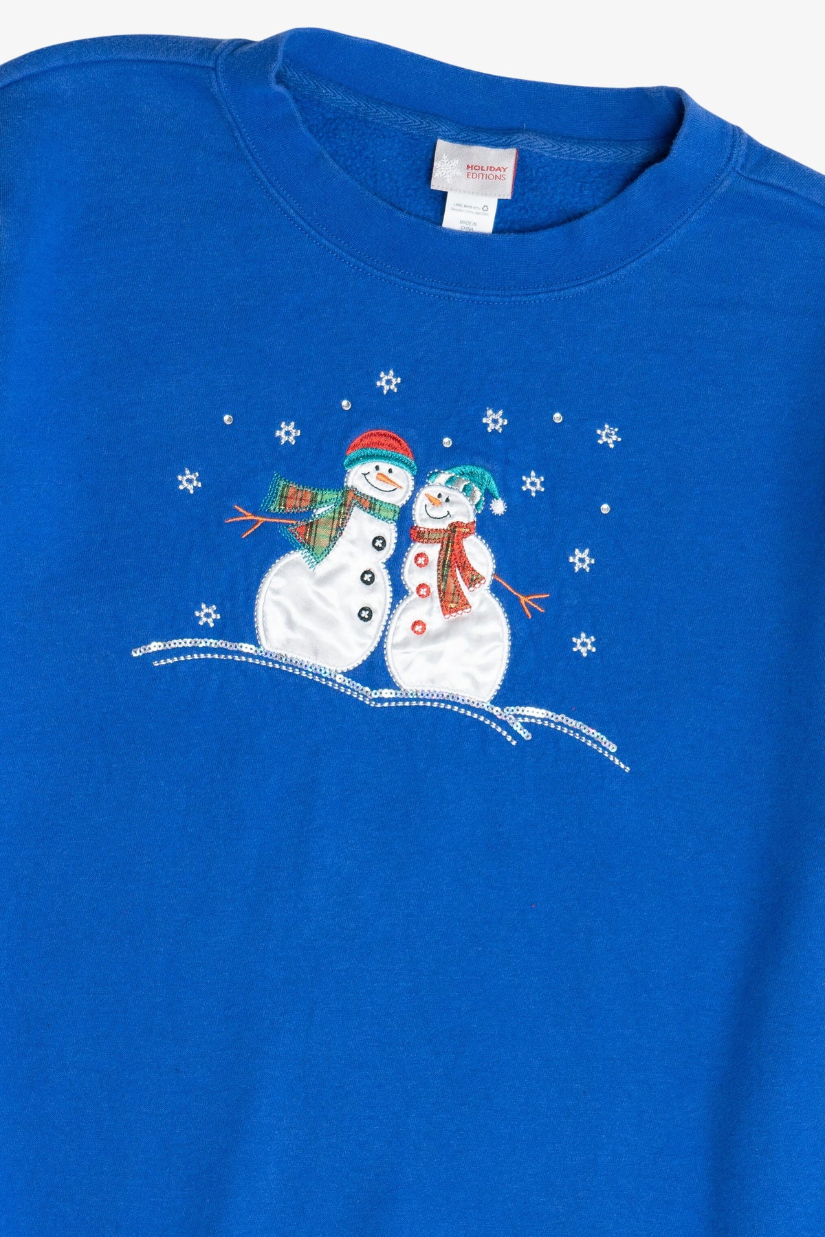 Vintage Snowmen Holiday Editions Ugly Christmas Sweatshirt (2000s)