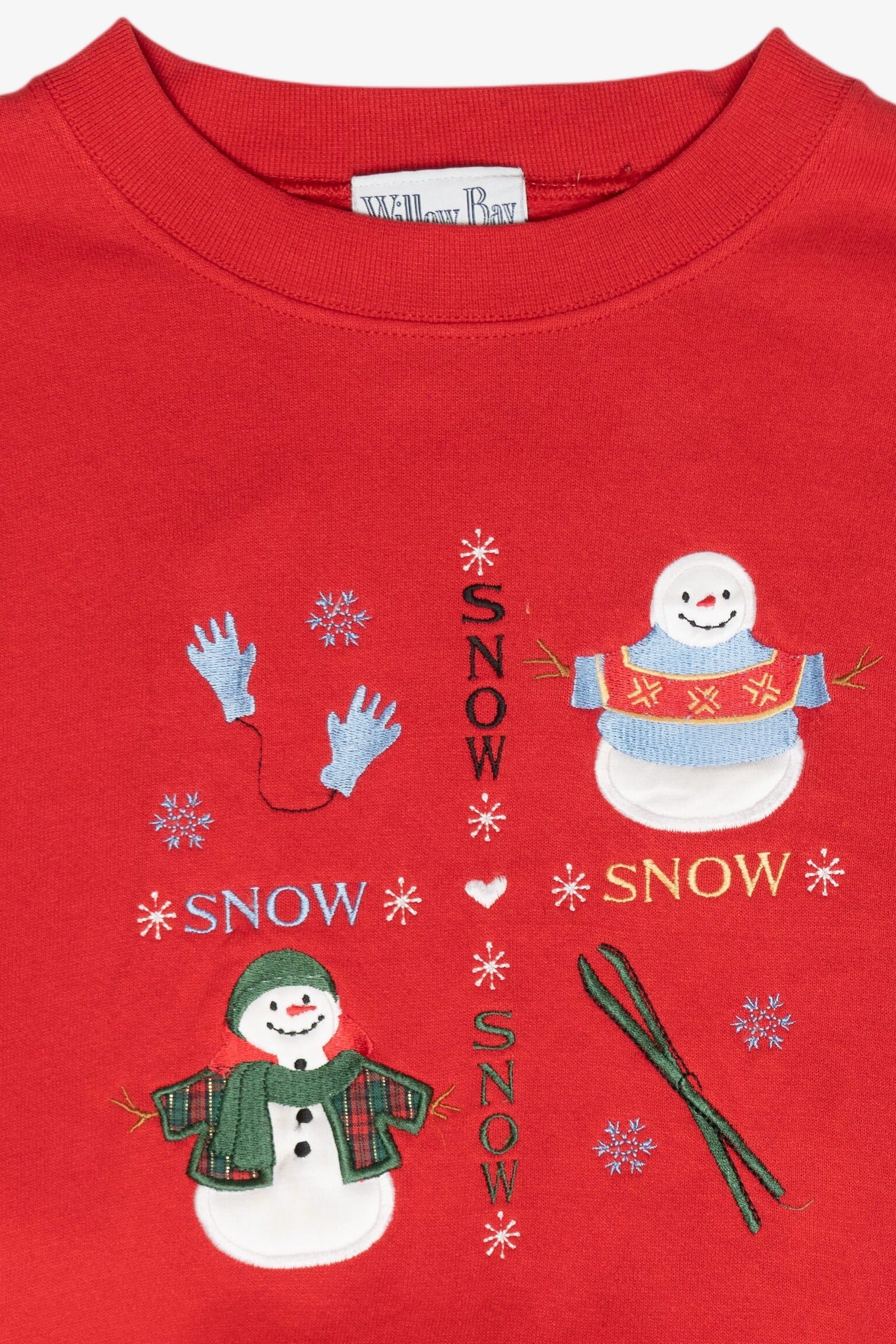 Snowman Friends Vintage Christmas Sweatshirt (1990s)