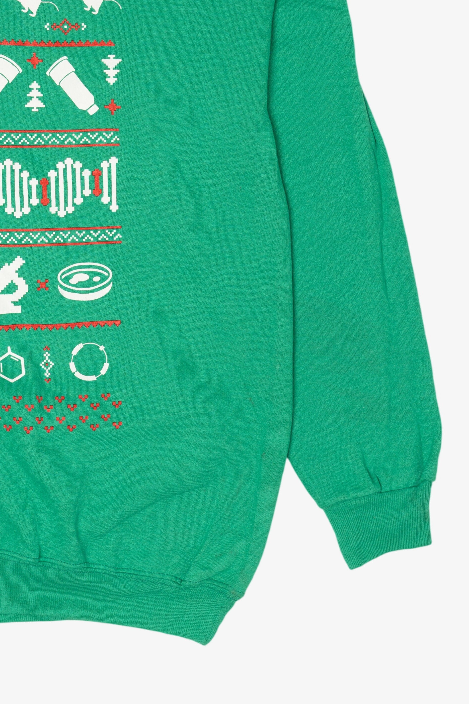 Green Zymo Research Lab Ugly Christmas Sweatshirt (2010s)