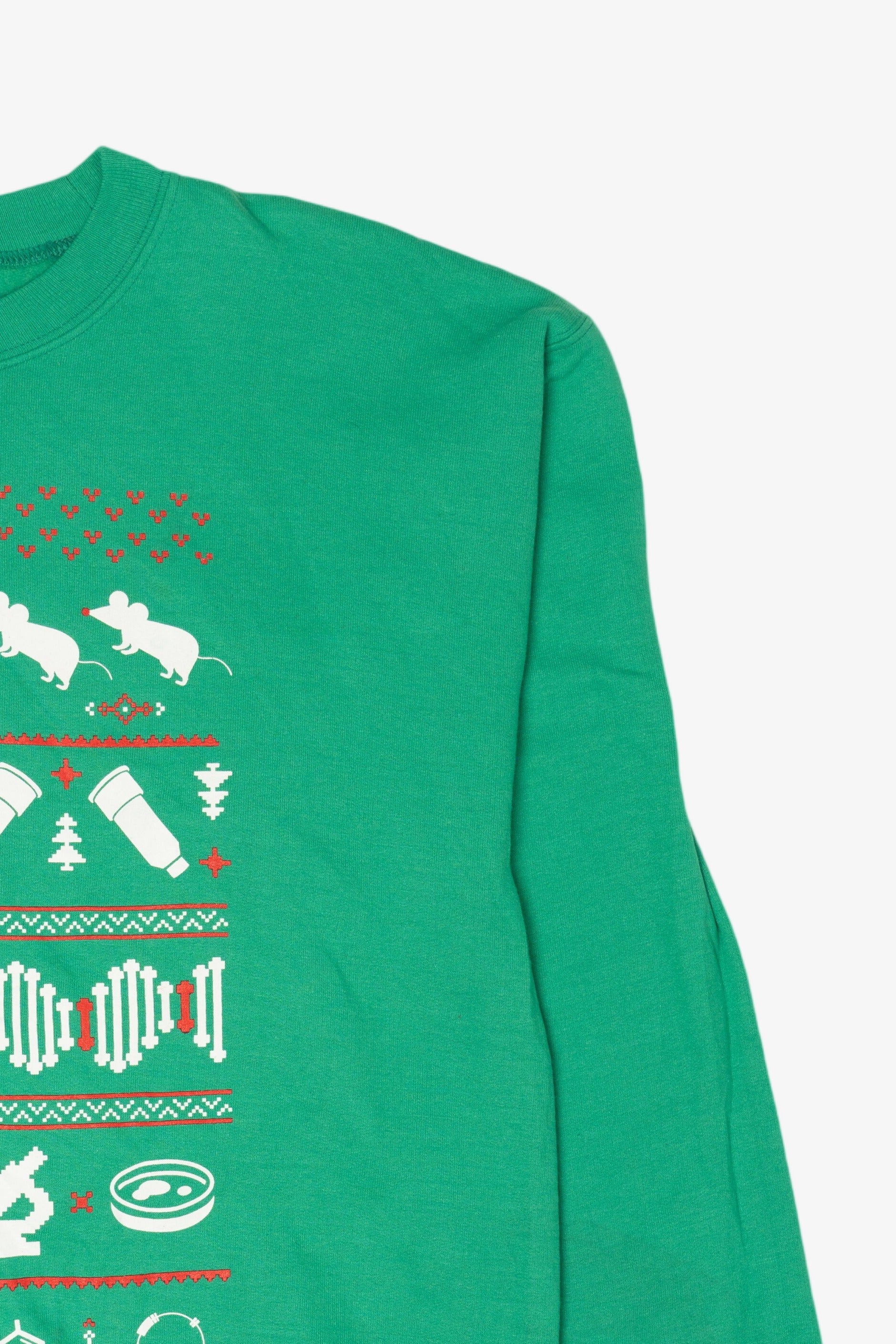 Green Zymo Research Lab Ugly Christmas Sweatshirt (2010s)