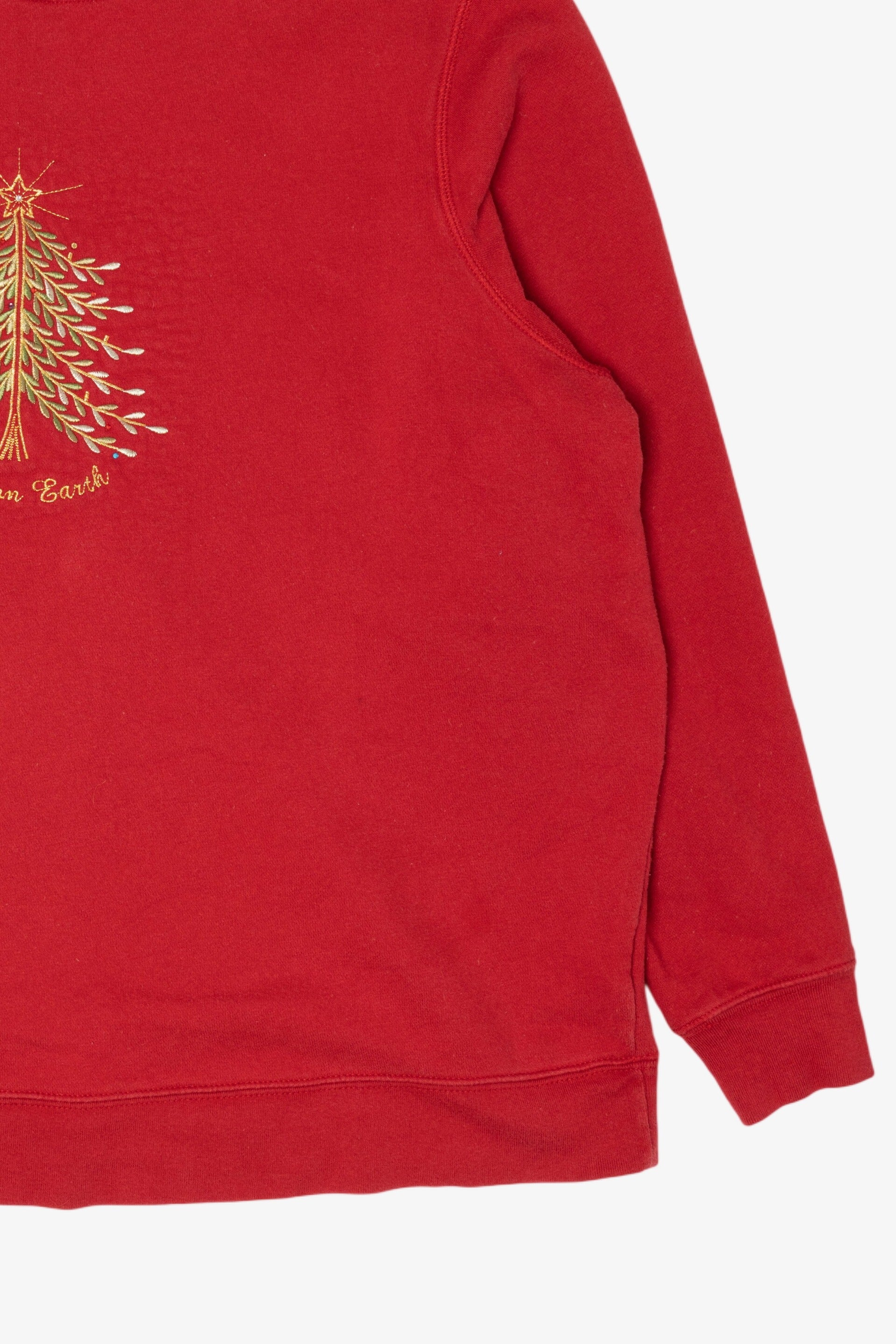 Red Holiday Editions "Peace On Earth" Ugly Christmas Sweatshirt (2010s)