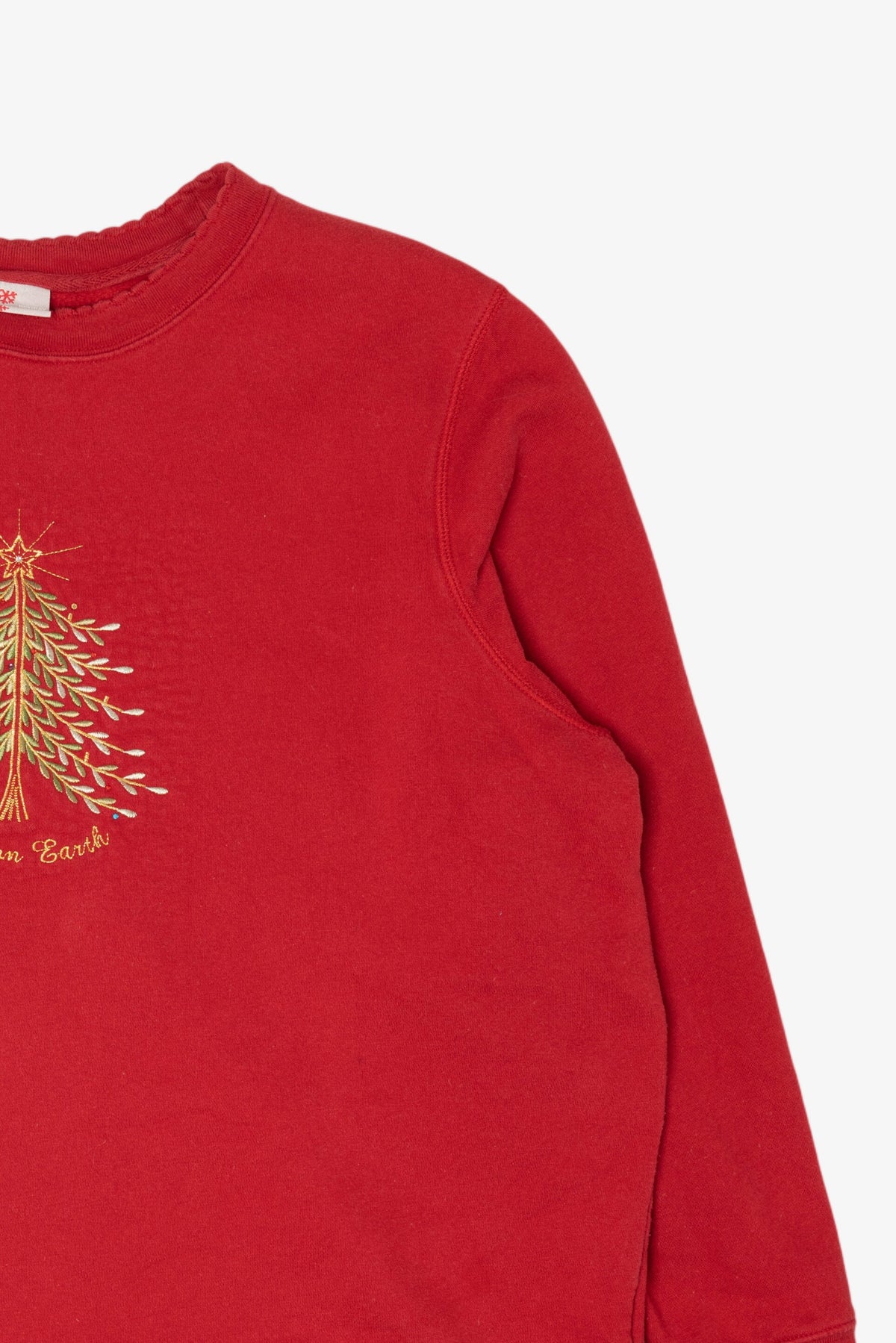 Red Holiday Editions "Peace On Earth" Ugly Christmas Sweatshirt (2010s)