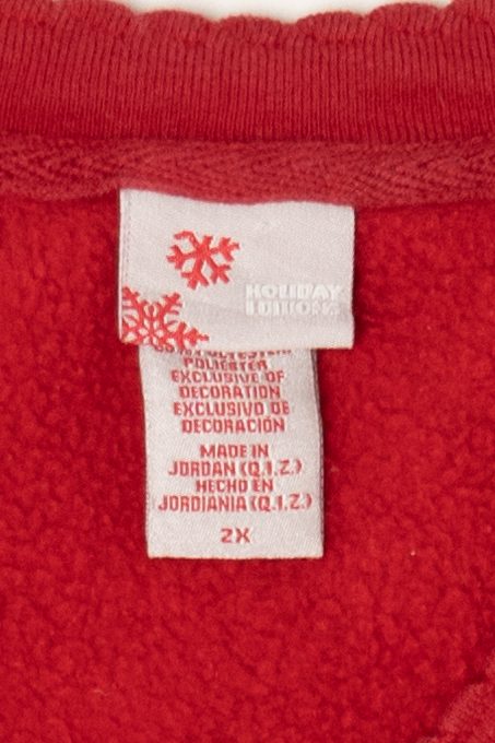 Red Holiday Editions "Peace On Earth" Ugly Christmas Sweatshirt (2010s)
