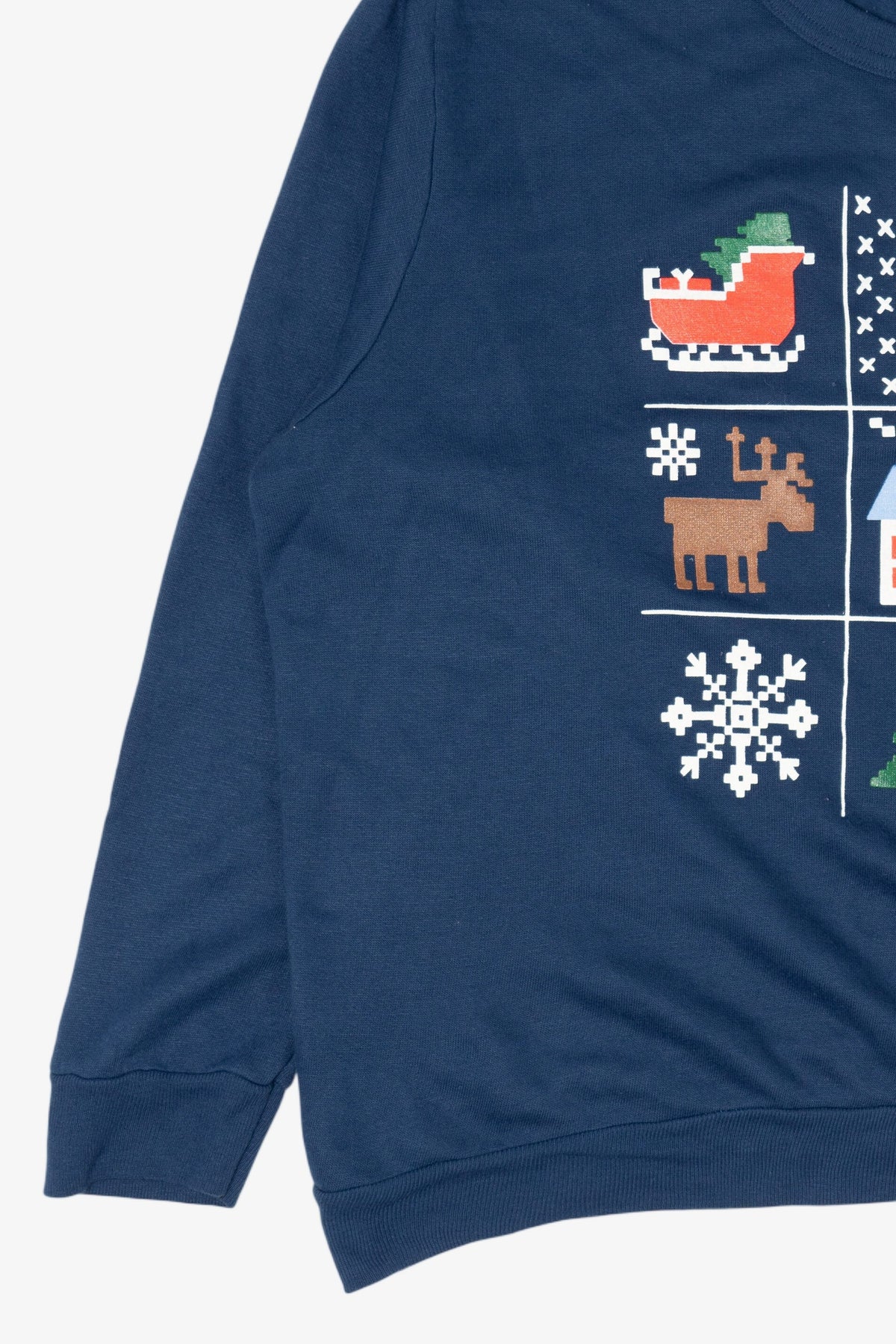 Navy Blue Tic Tac Toe Christmas Sweatshirt (2020s)