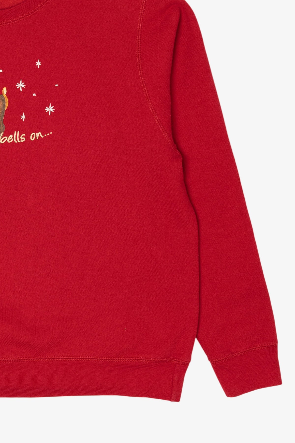 Red Hanes Moose Ugly Christmas Sweatshirt (2010s)