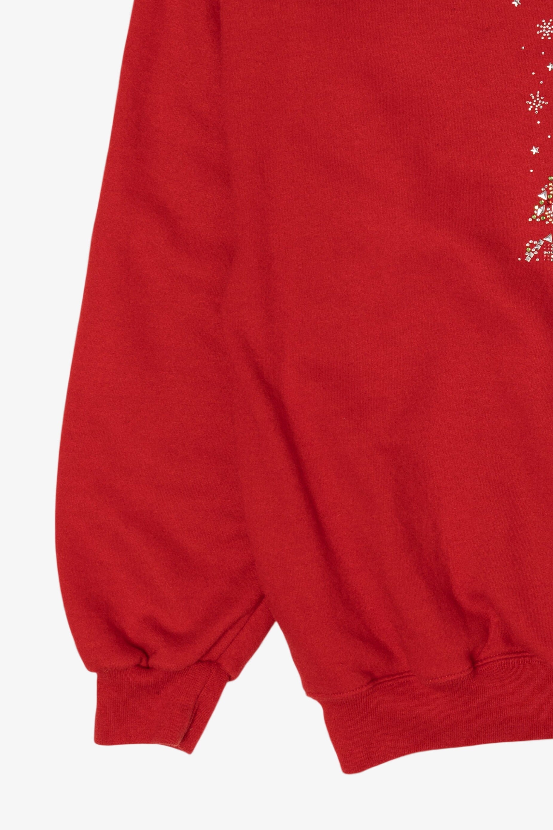 Vintage Red Jerzees Tree Ugly Christmas Sweatshirt (2000s)