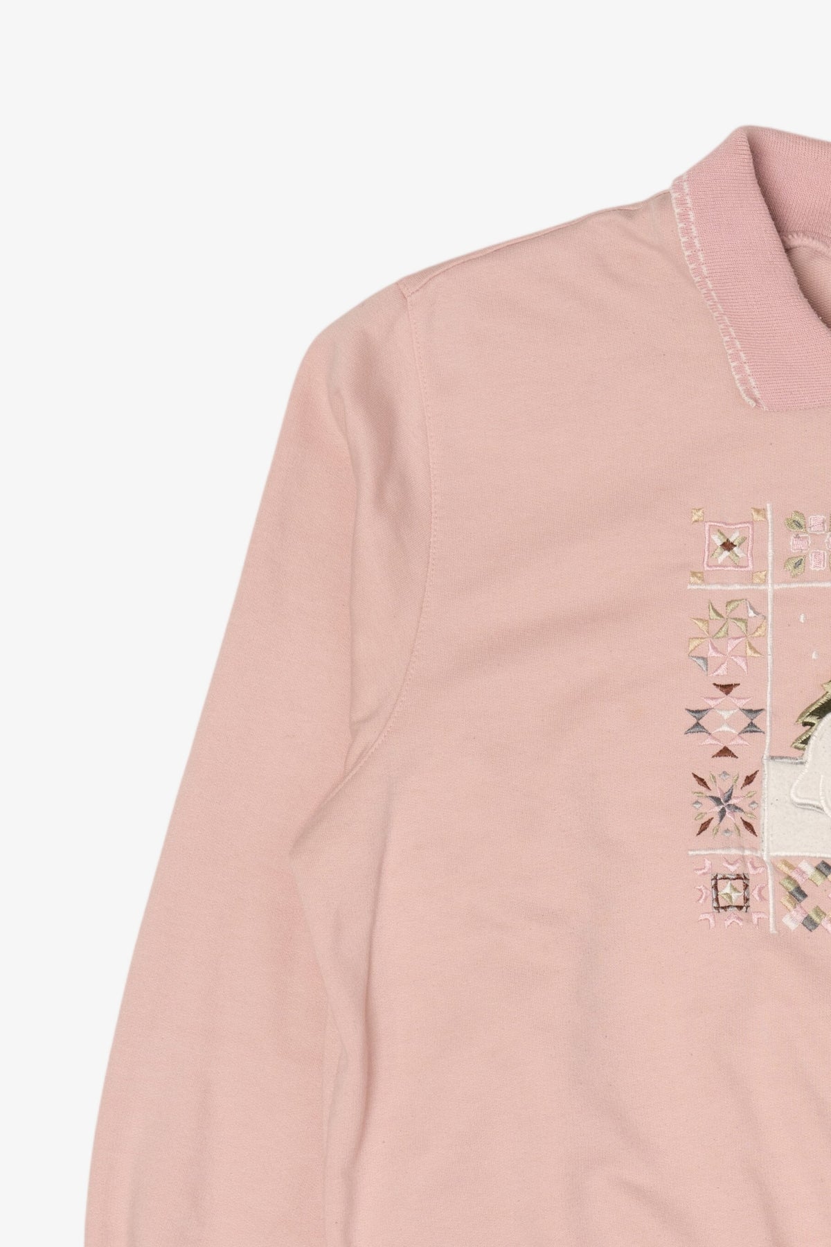 Vintage Pink Alfred Dunner Ugly Christmas Sweatshirt (2000s)