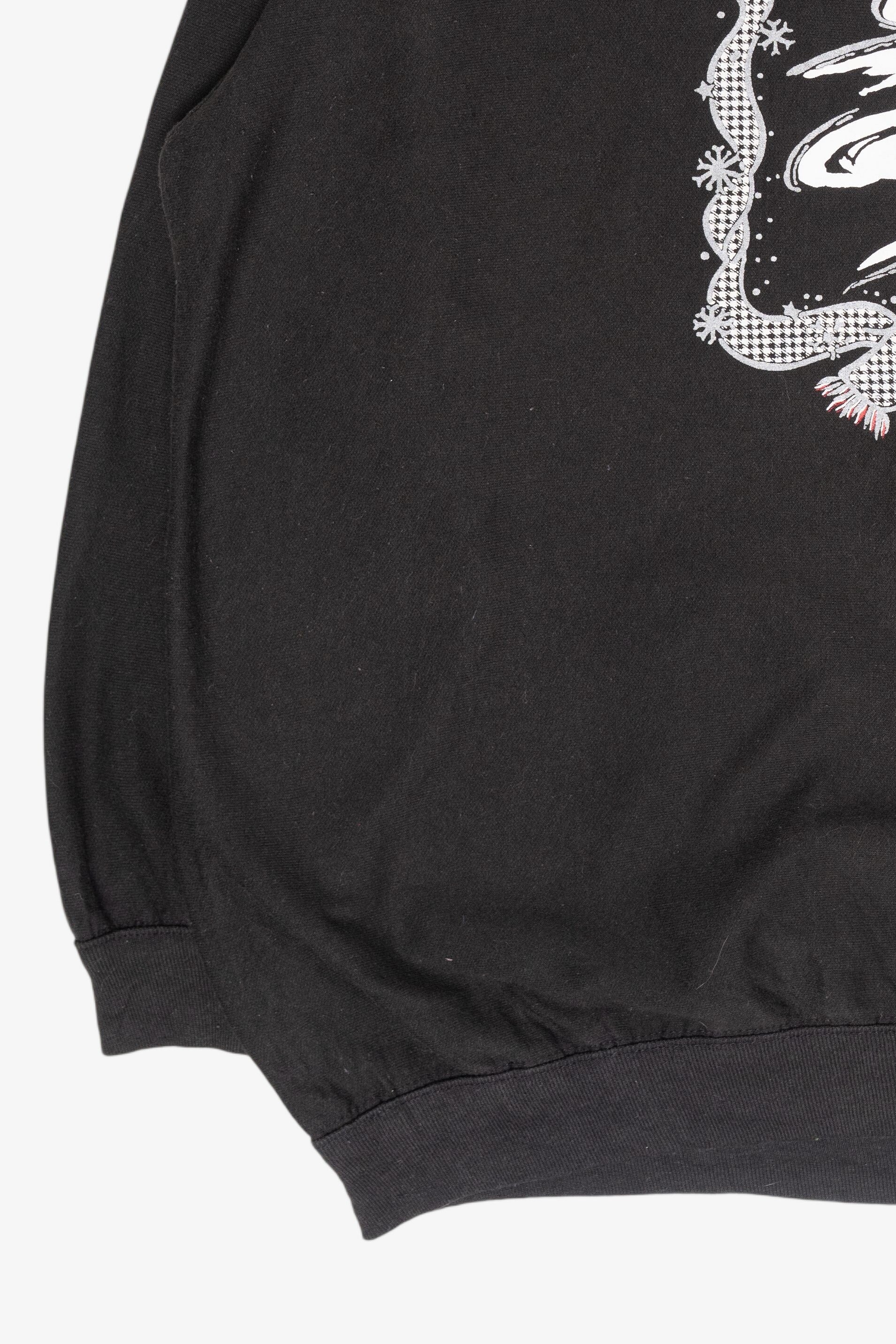 Snowman Cyclone Vintage Ugly Christmas Sweatshirt (1990s)