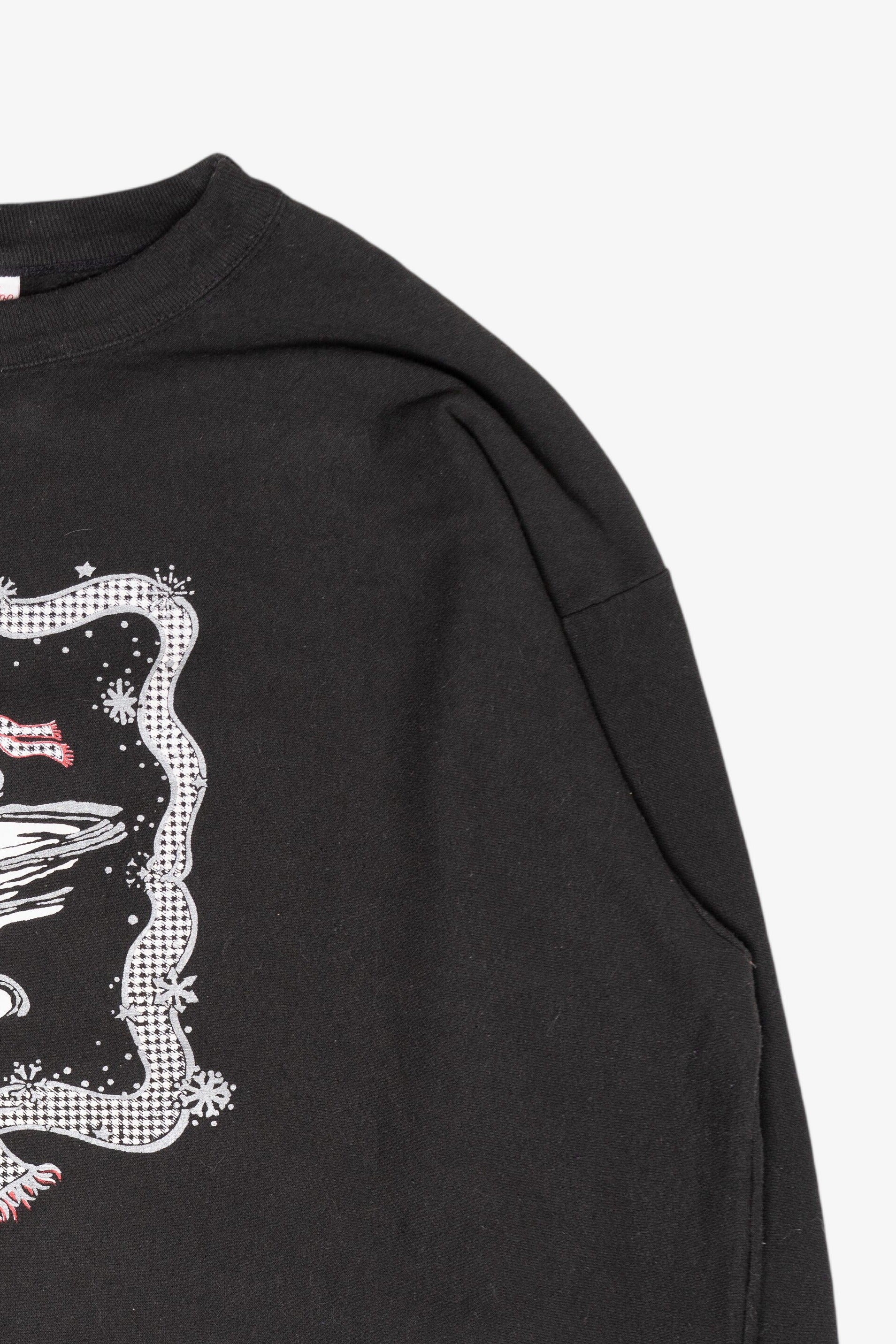 Snowman Cyclone Vintage Ugly Christmas Sweatshirt (1990s)