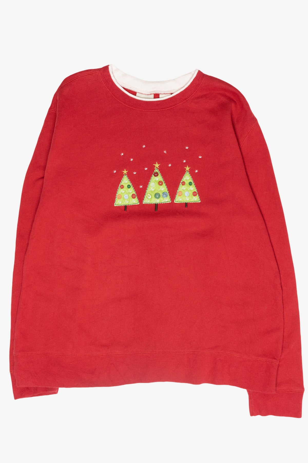 Jolly Trees Vintage Ugly Christmas Sweatshirt (1990s)