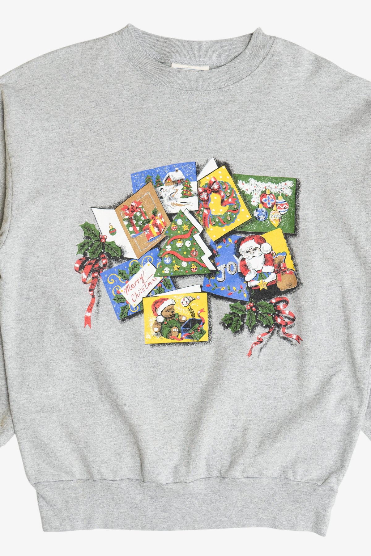 Vintage Holiday Cards Ugly Christmas Sweatshirt (2000s)