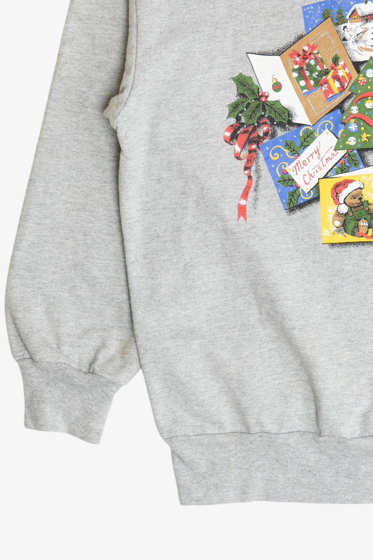 Vintage Holiday Cards Ugly Christmas Sweatshirt (2000s)