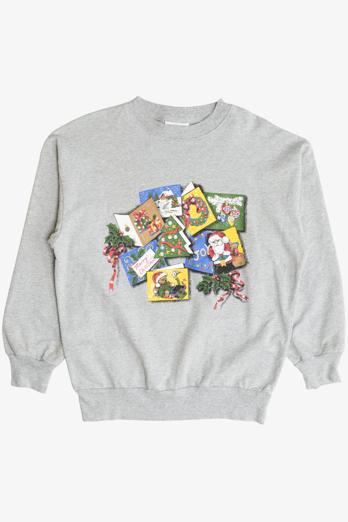 Vintage Holiday Cards Ugly Christmas Sweatshirt (2000s)