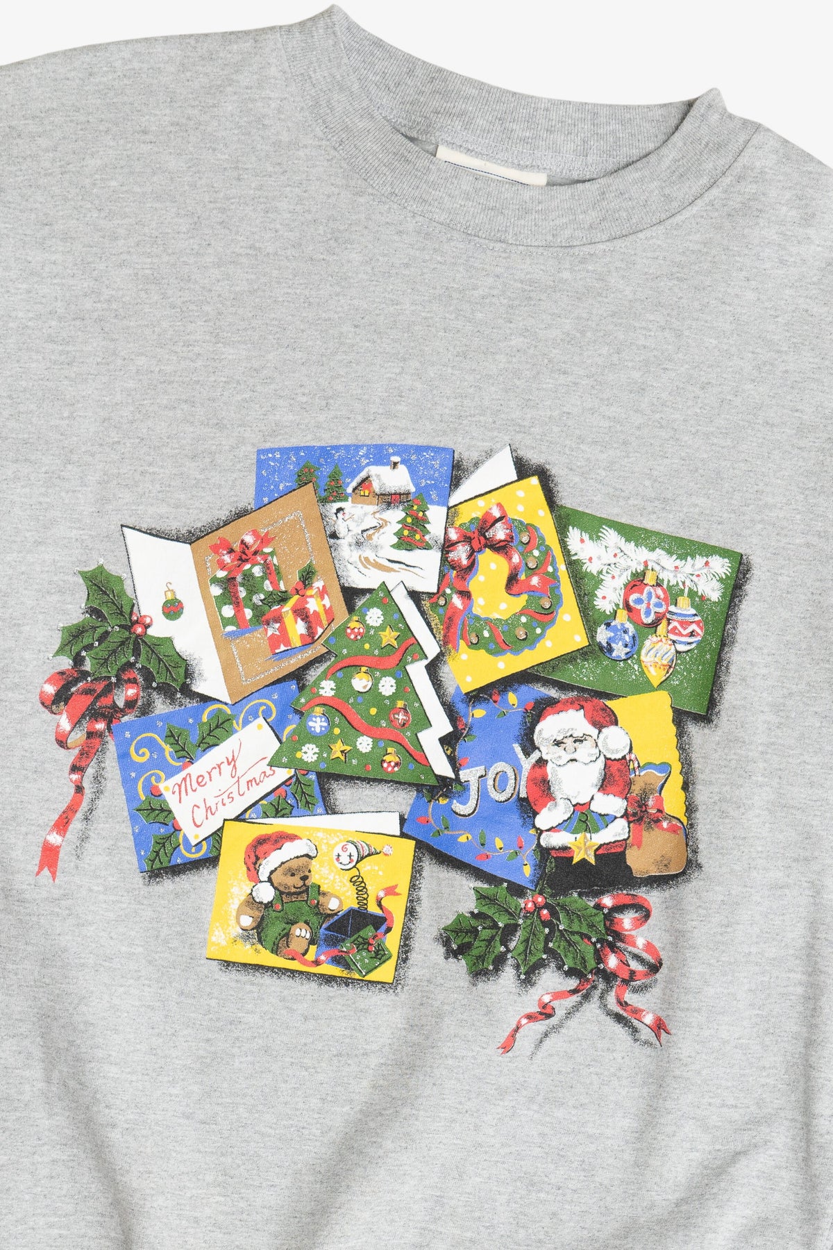 Vintage Holiday Cards Ugly Christmas Sweatshirt (2000s)