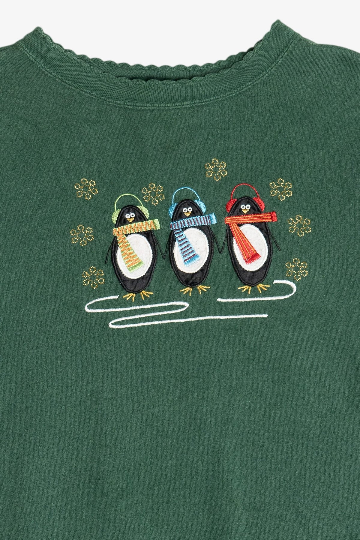 Vintage Penguins Ugly Christmas Sweatshirt (2000s)