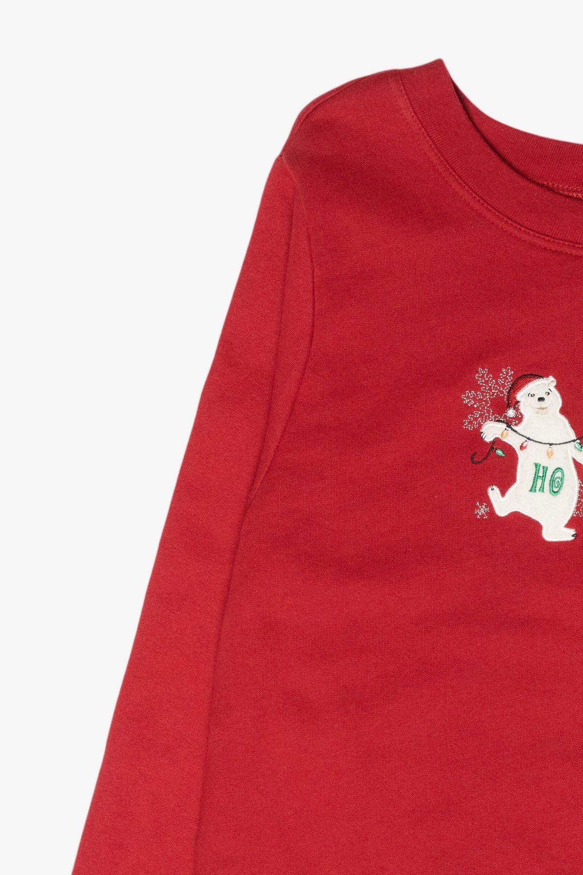 "Ho Ho Ho" Polar Bears Vintage Ugly Christmas Sweatshirt (2000s)
