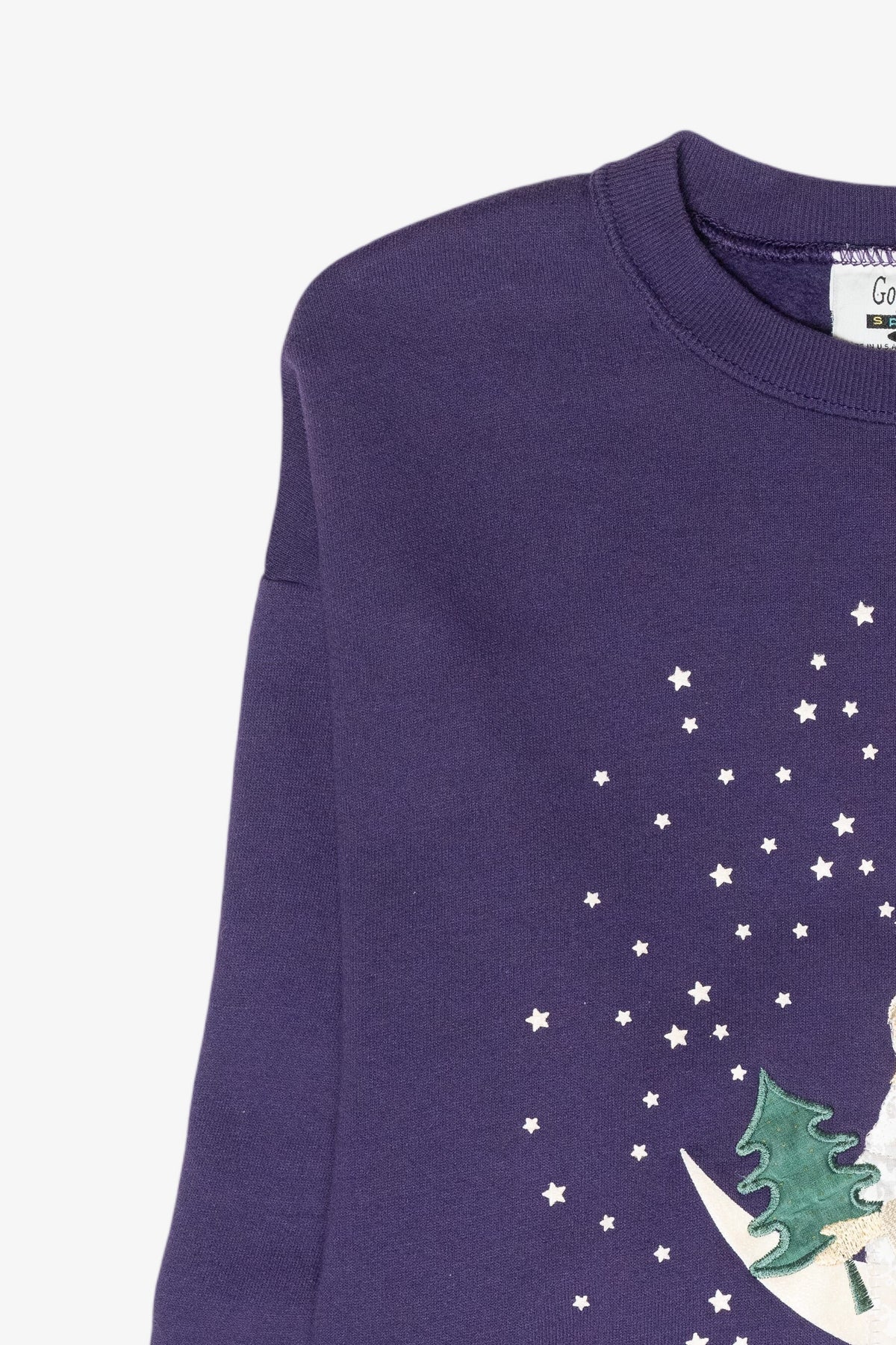St. Nick Moon Vintage Ugly Christmas Sweatshirt (1990s)