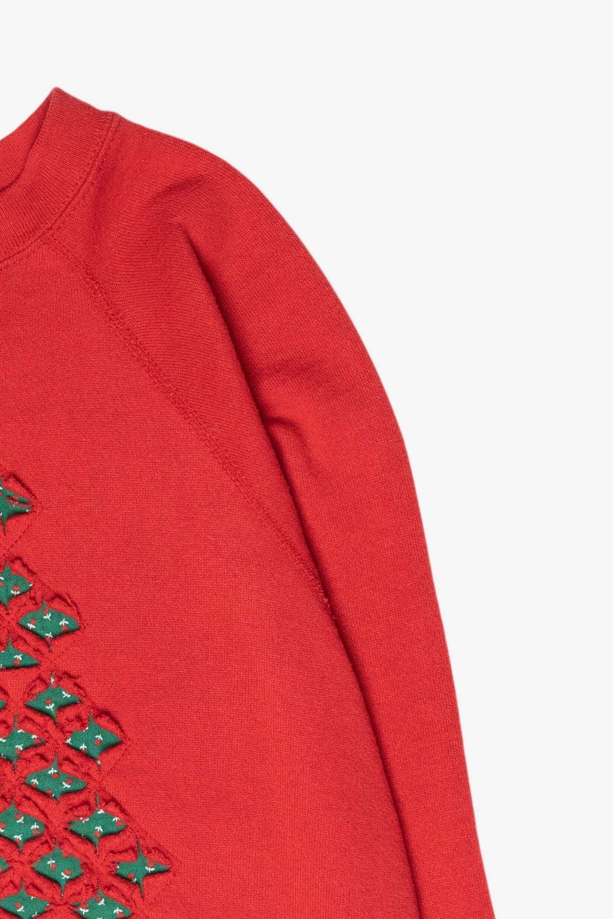 Handmade Tree Cutout Vintage Ugly Christmas Sweatshirt (1990s)