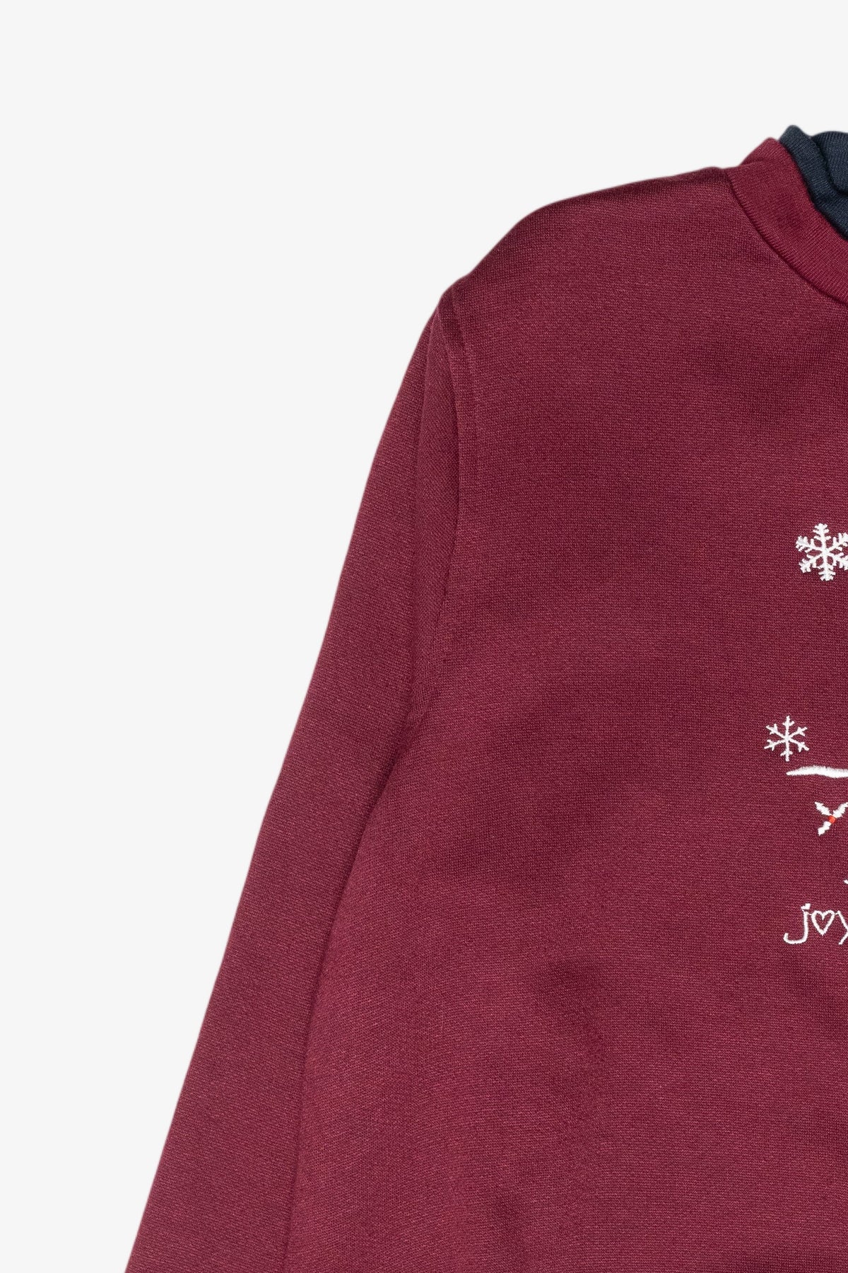 "Joy to the World" Snowmen Vintage Ugly Christmas Sweatshirt (1990s)