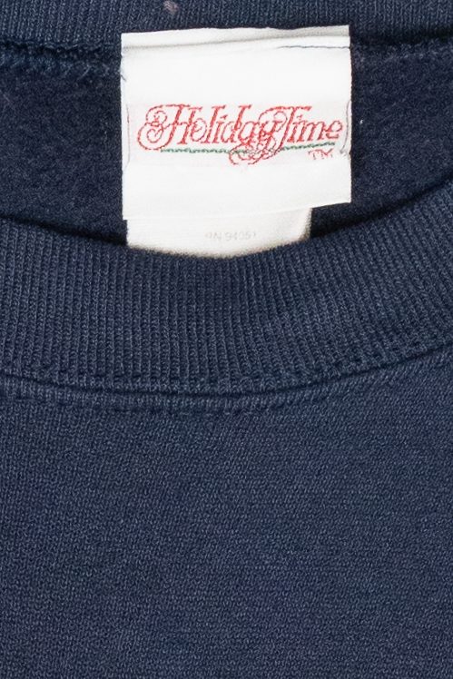 "Happy Holidays" Birdhouse Vintage Ugly Christmas Sweatshirt (1990s)