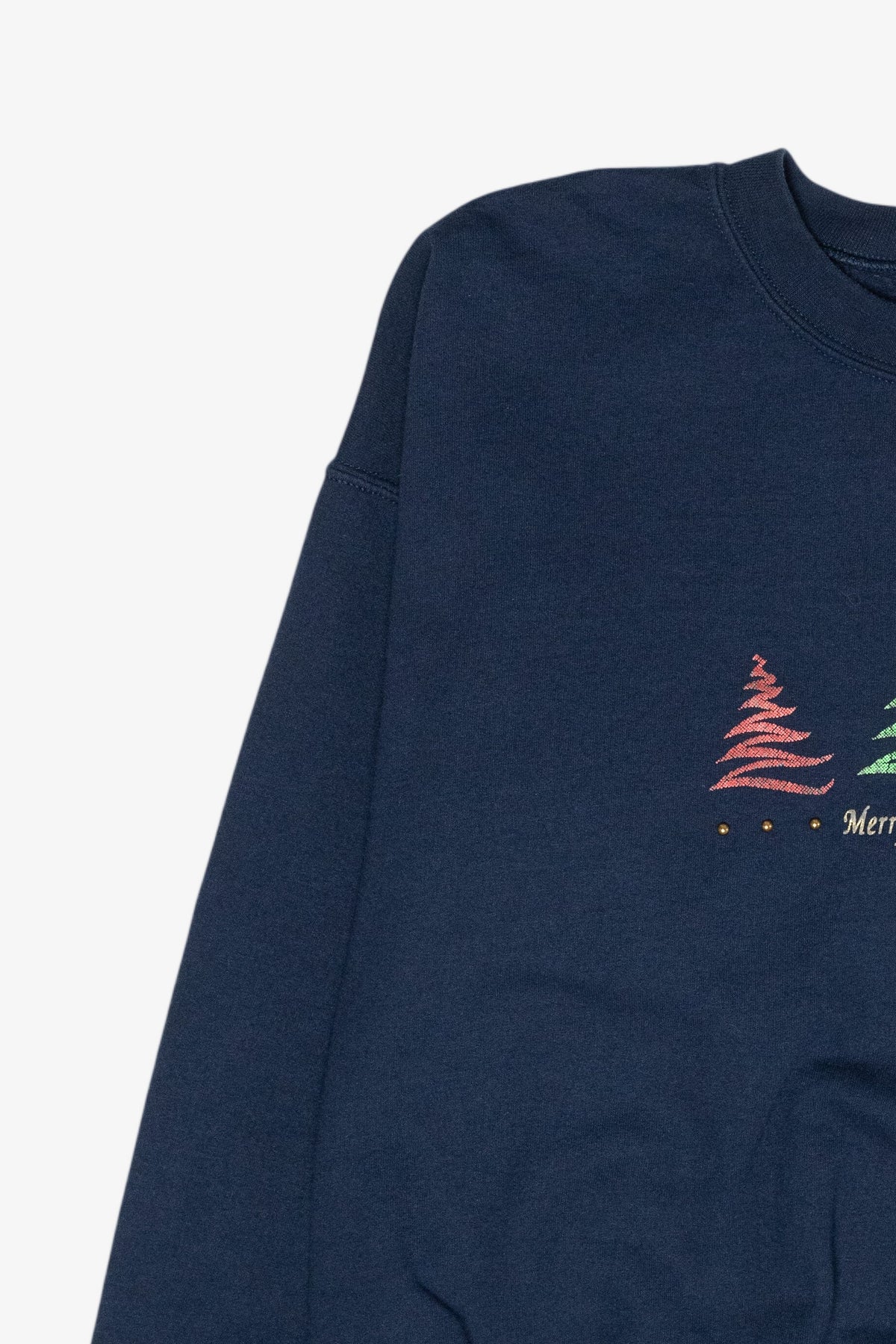 Zig-Zag Trees Vintage Ugly Christmas Sweatshirt (2000s)