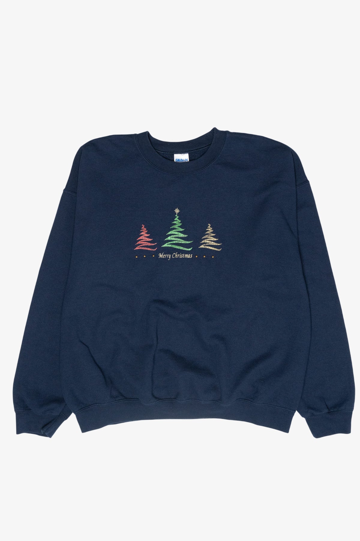 Zig-Zag Trees Vintage Ugly Christmas Sweatshirt (2000s)