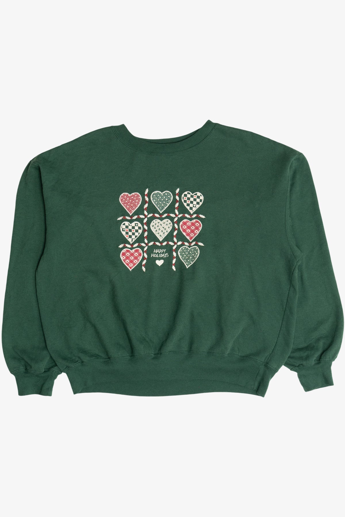 Vintage "Happy Holidays" Ugly Christmas Sweatshirt (1990s)