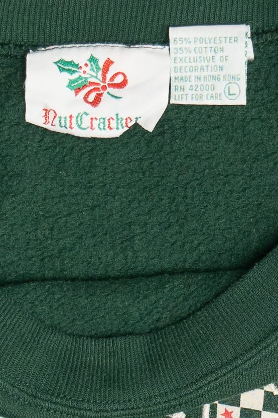Vintage "Happy Holidays" Ugly Christmas Sweatshirt (1990s)