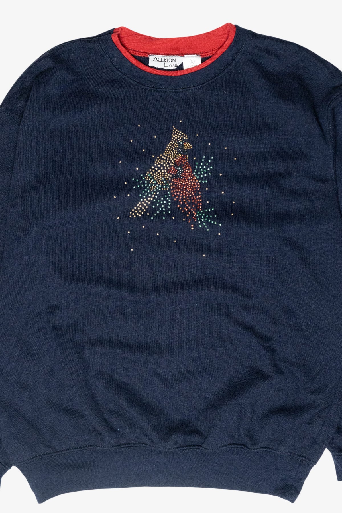 Studded Birds Vintage Ugly Christmas Sweatshirt (2000s)