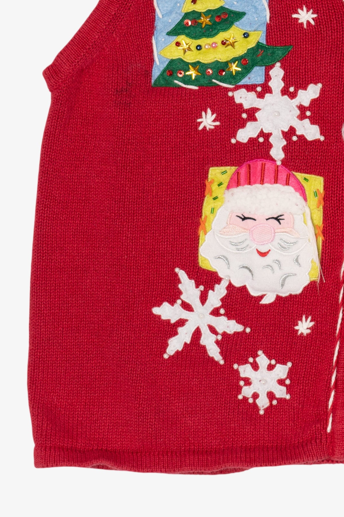 Vintage Red Heirloom Collectibles Ugly Christmas Vest (2000s)