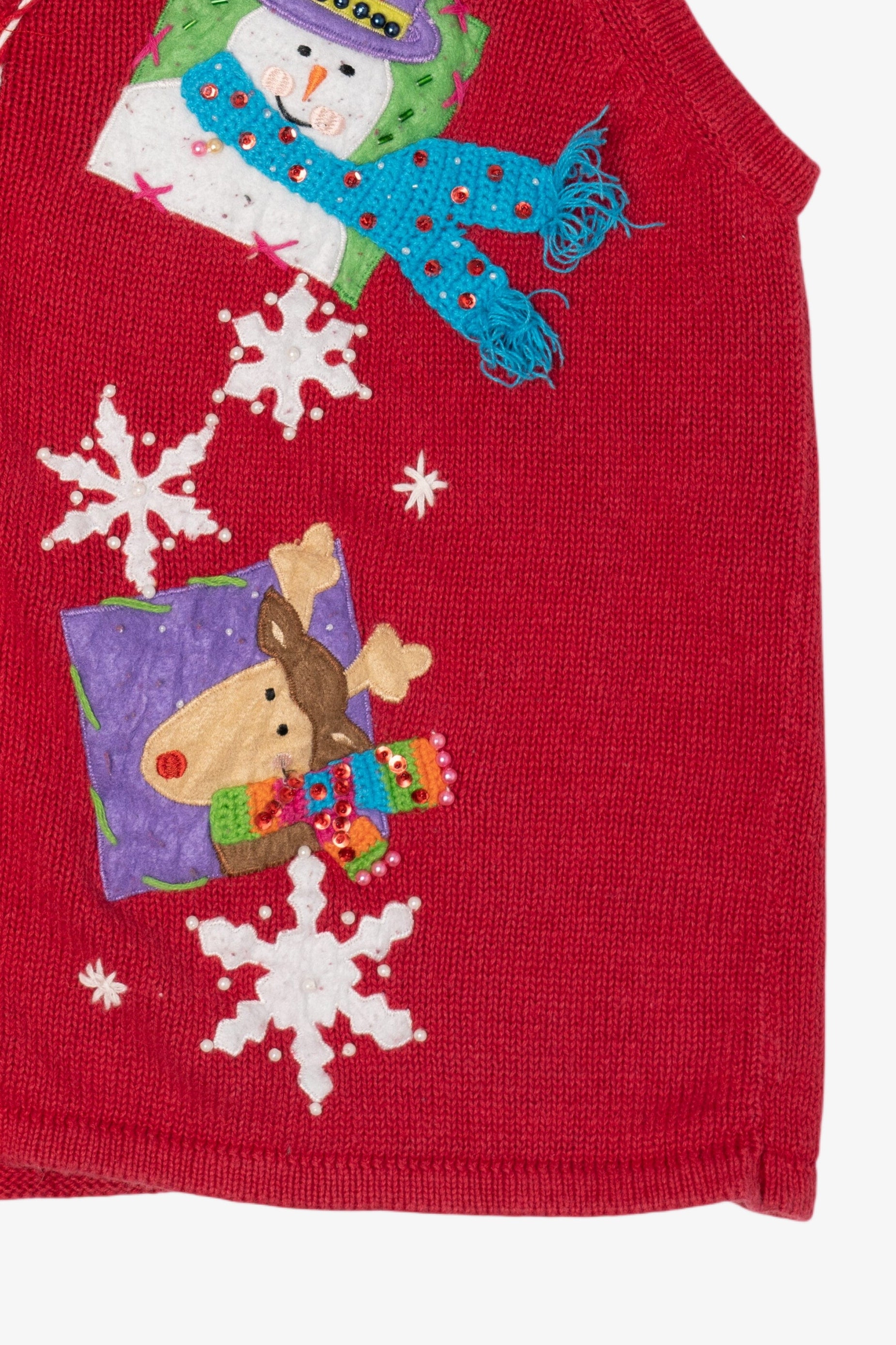 Vintage Red Heirloom Collectibles Ugly Christmas Vest (2000s)