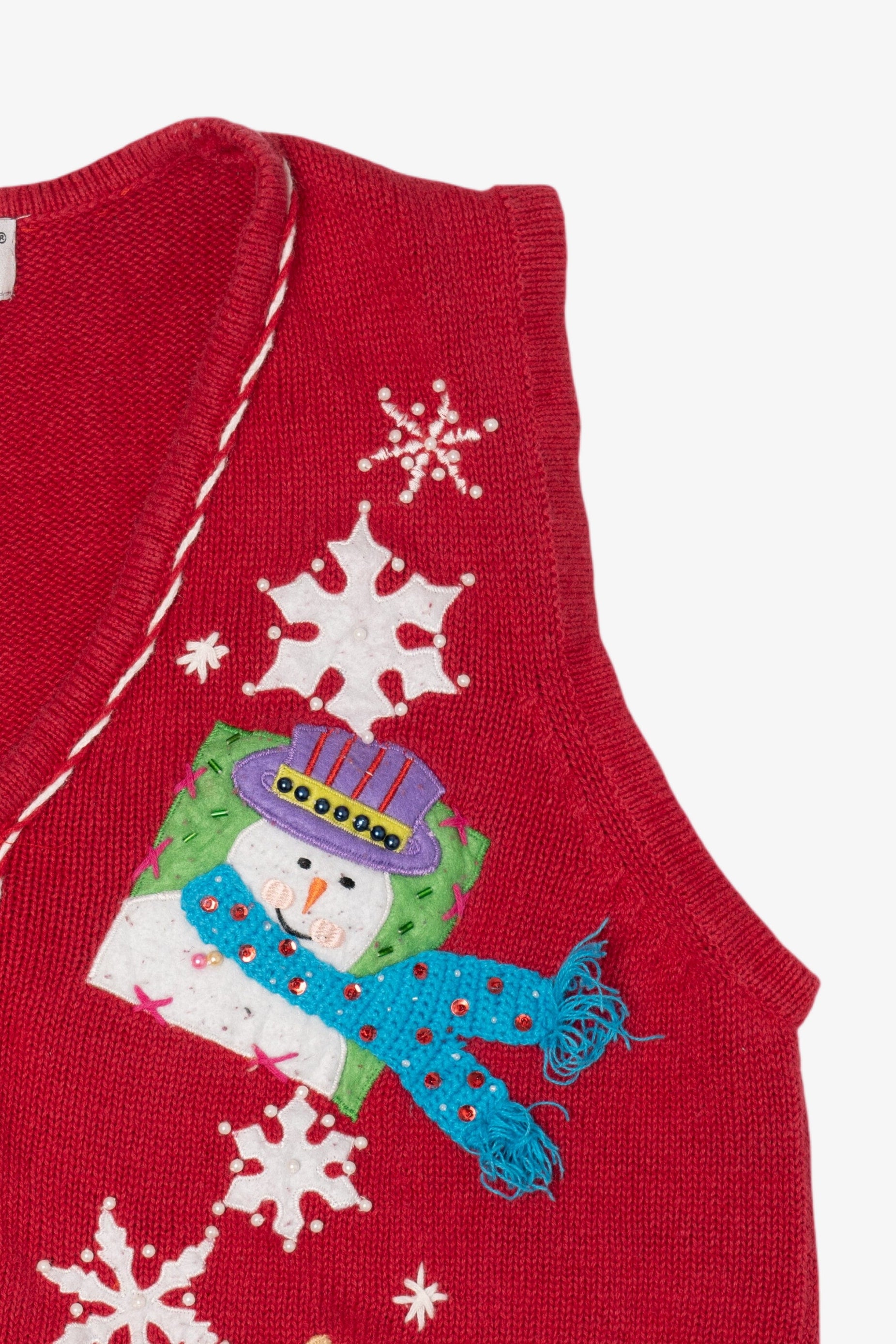 Vintage Red Heirloom Collectibles Ugly Christmas Vest (2000s)