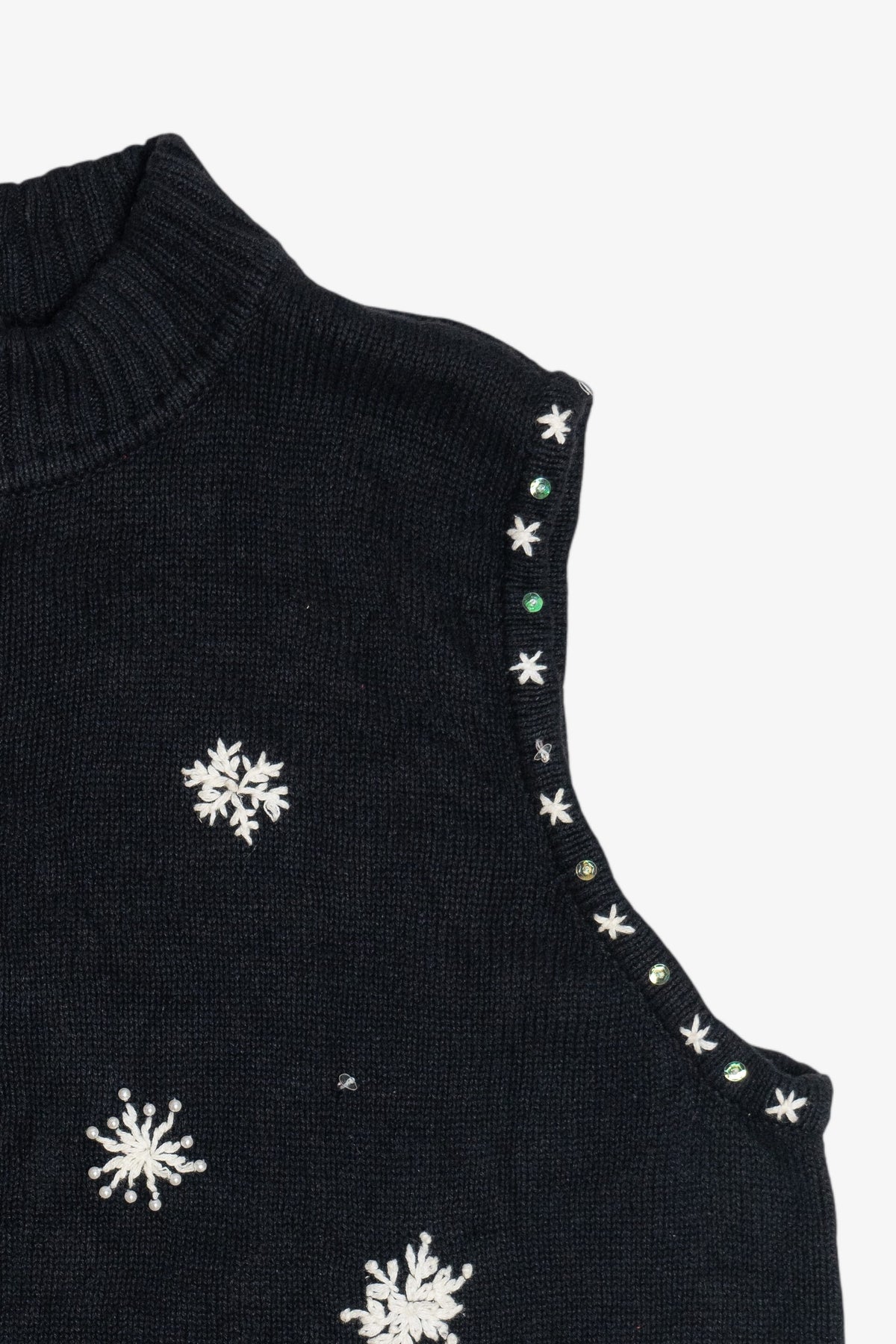 Vintage Designers Originals Studio Snowmen Pile Ugly Christmas Vest (1990s)