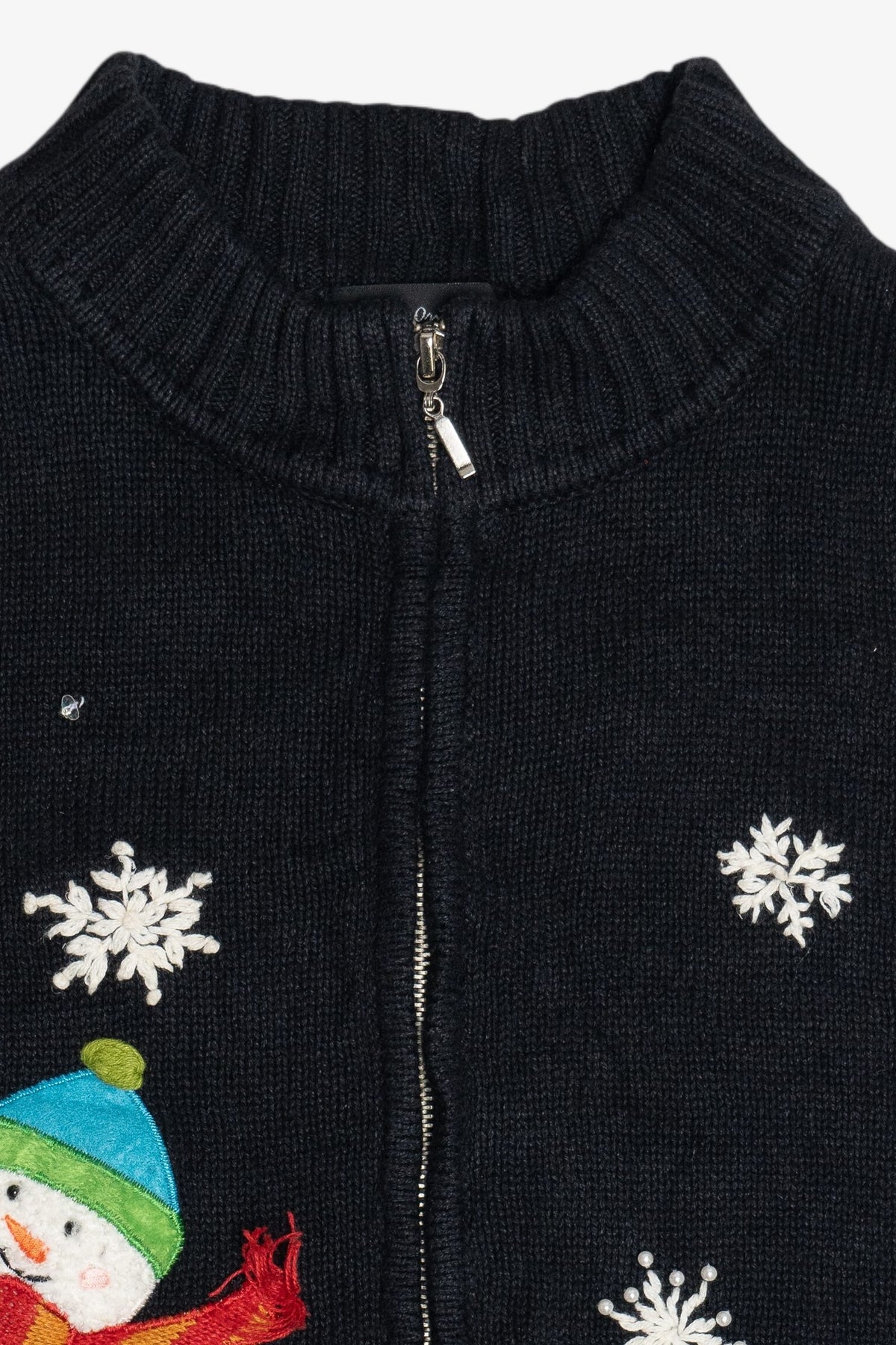 Vintage Designers Originals Studio Snowmen Pile Ugly Christmas Vest (1990s)