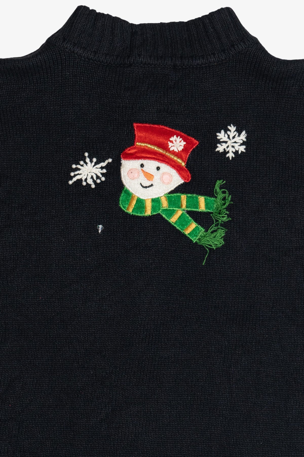 Vintage Designers Originals Studio Snowmen Pile Ugly Christmas Vest (1990s)