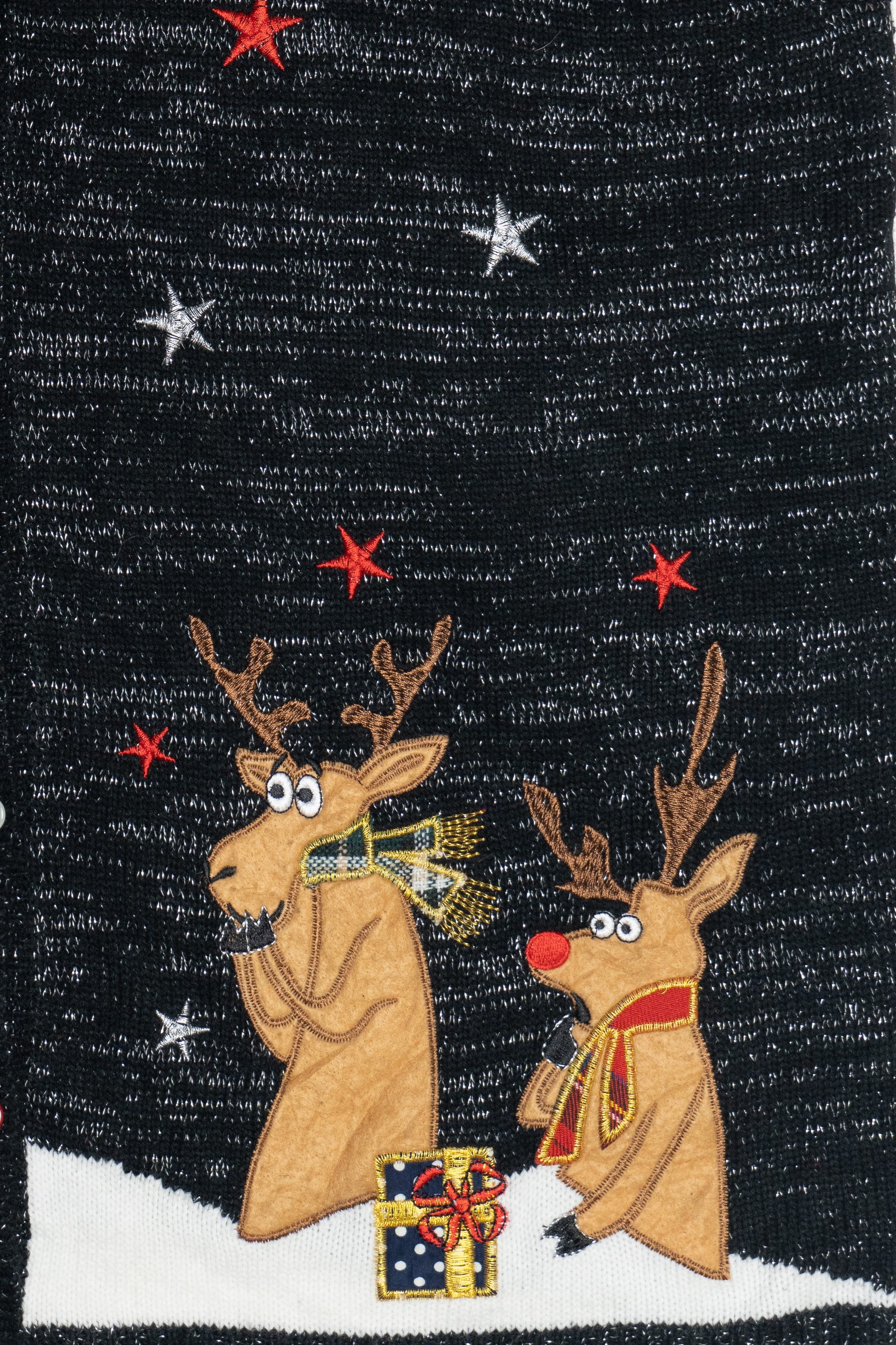 Vintage Silly Santa Holiday Time Ugly Christmas Vest (2000s)