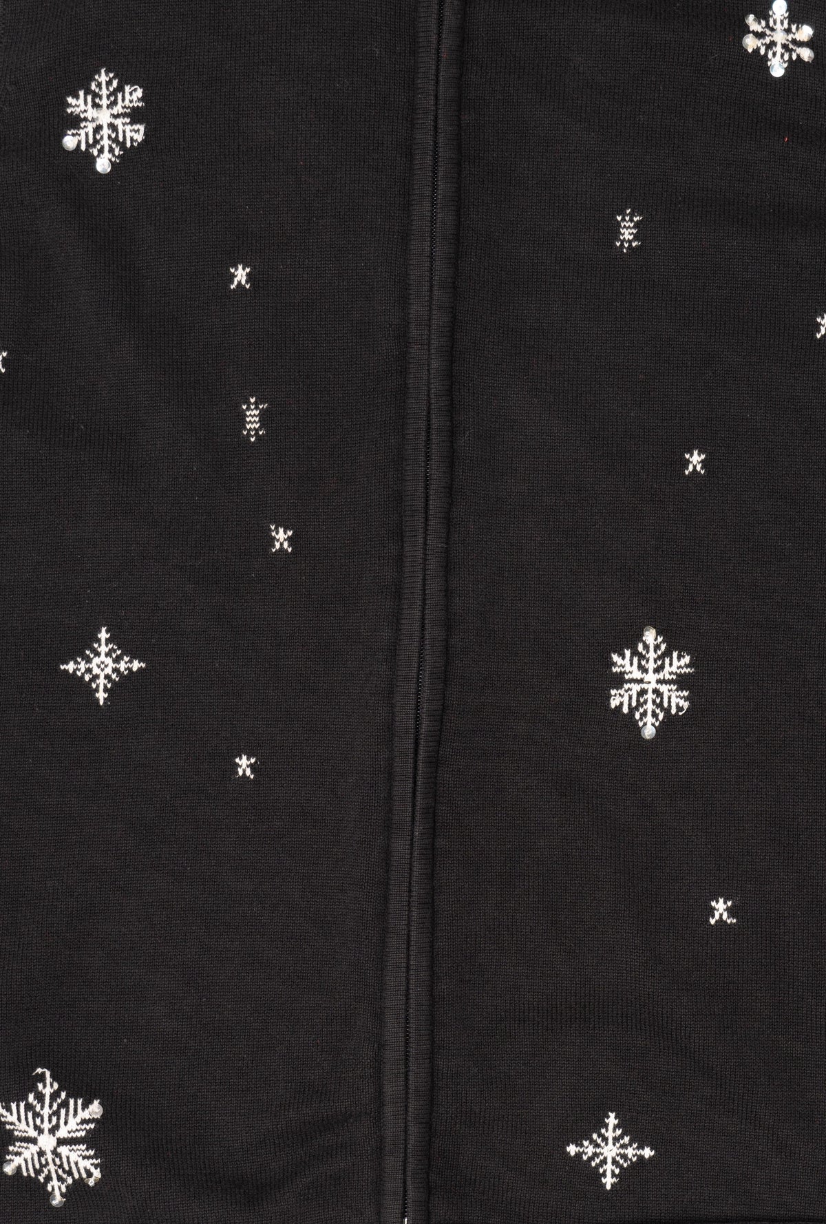 Vintage Black Allison Daley Snowflakes Ugly Christmas Vest (2000s)